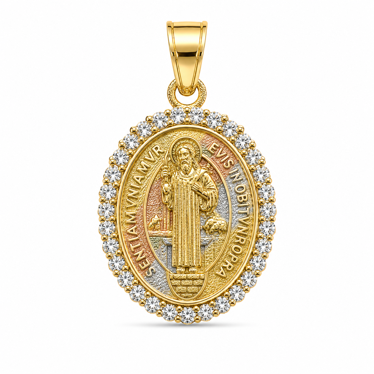 10KT Yellow Gold St. Benedict Pendant [A1B1]