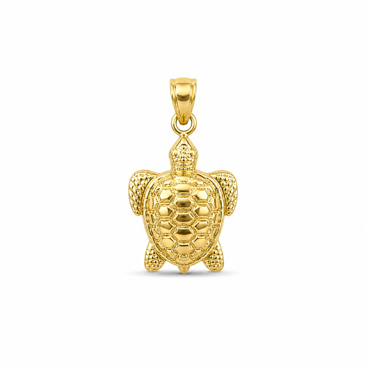 14KT Yellow Gold Turtle Pendant [A1B4]
