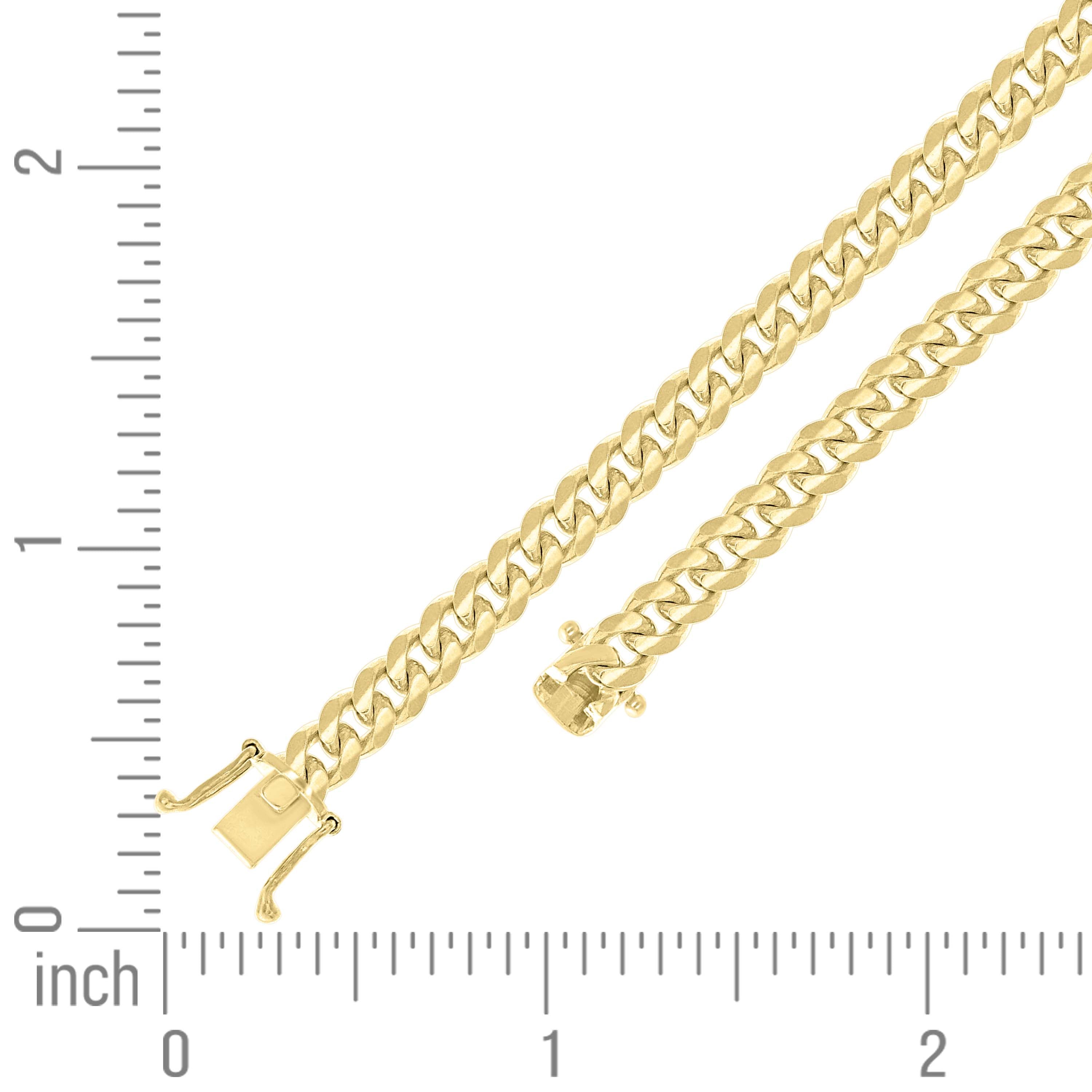 925 Sterling Silver Solid Miami Cuban Chain Silver 060 2mm