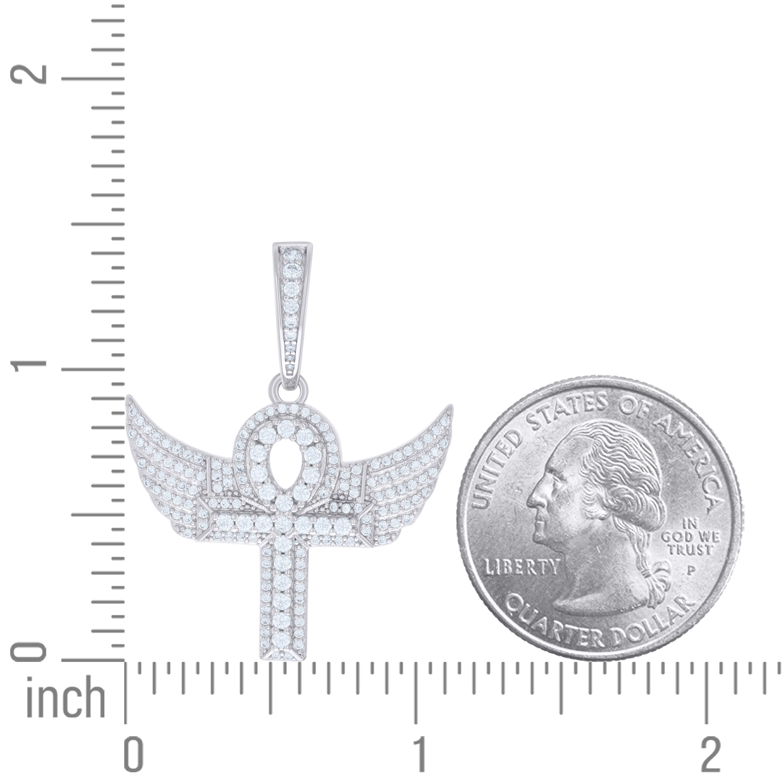 925 Sterling Silver Pendant Moissanite 1.09 Ctw
