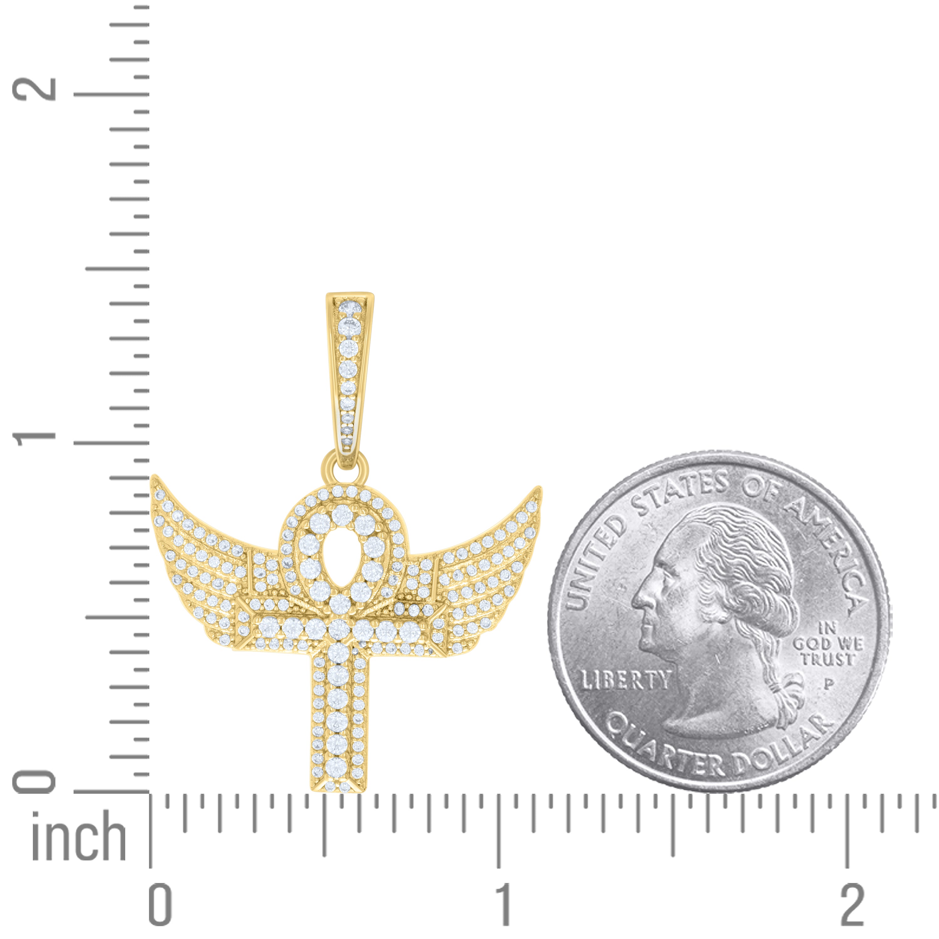 925 Sterling Silver Pendant Moissanite 1.09 Ctw