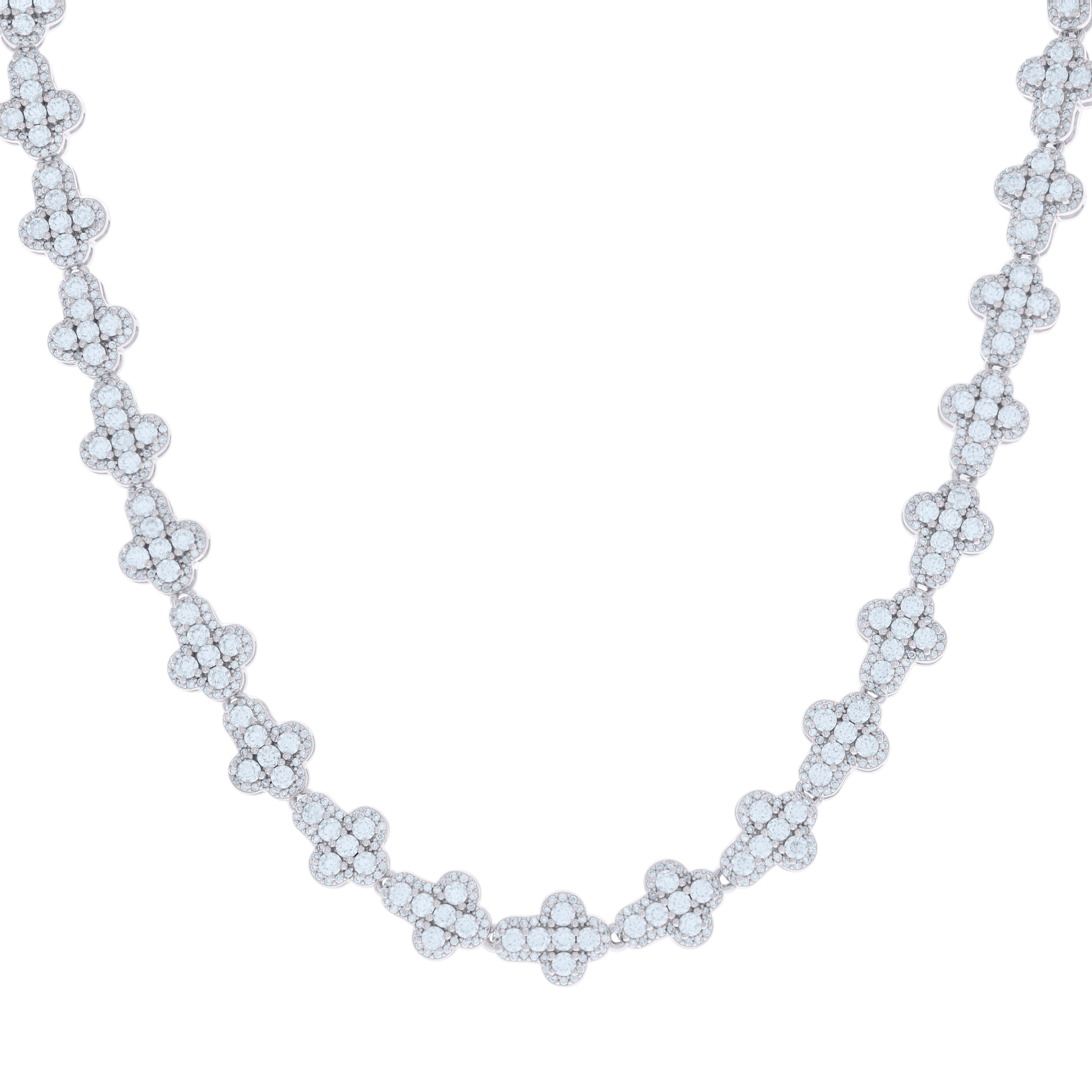 925 Sterling Silver Moissanite Chain 14mm