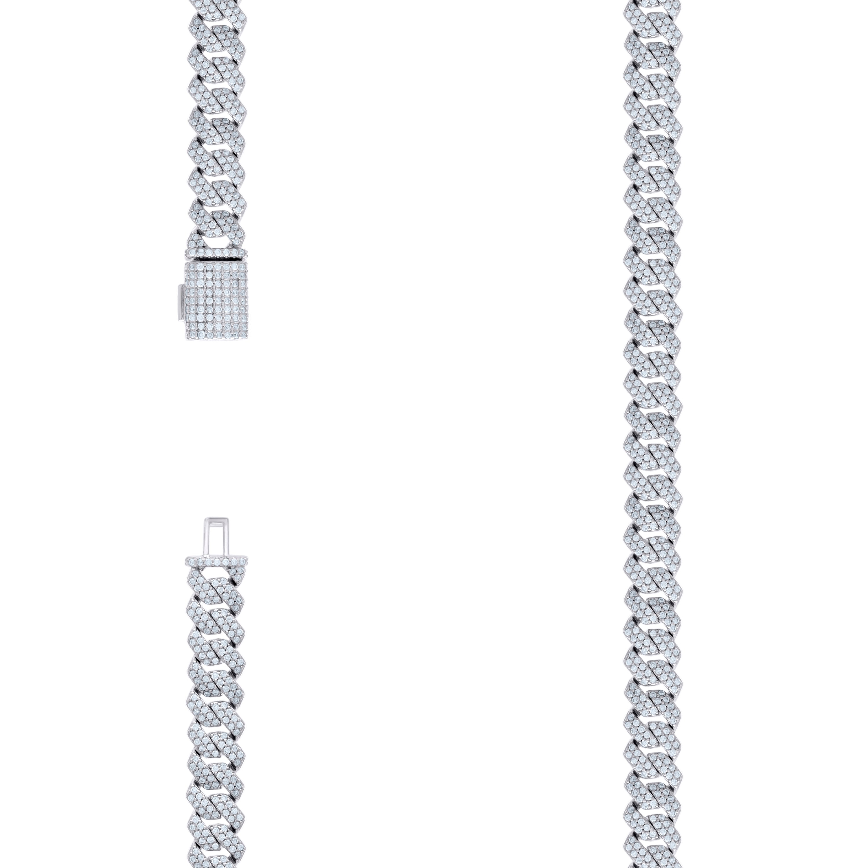 925 Sterling Silver Moissanite Monaco 8mm