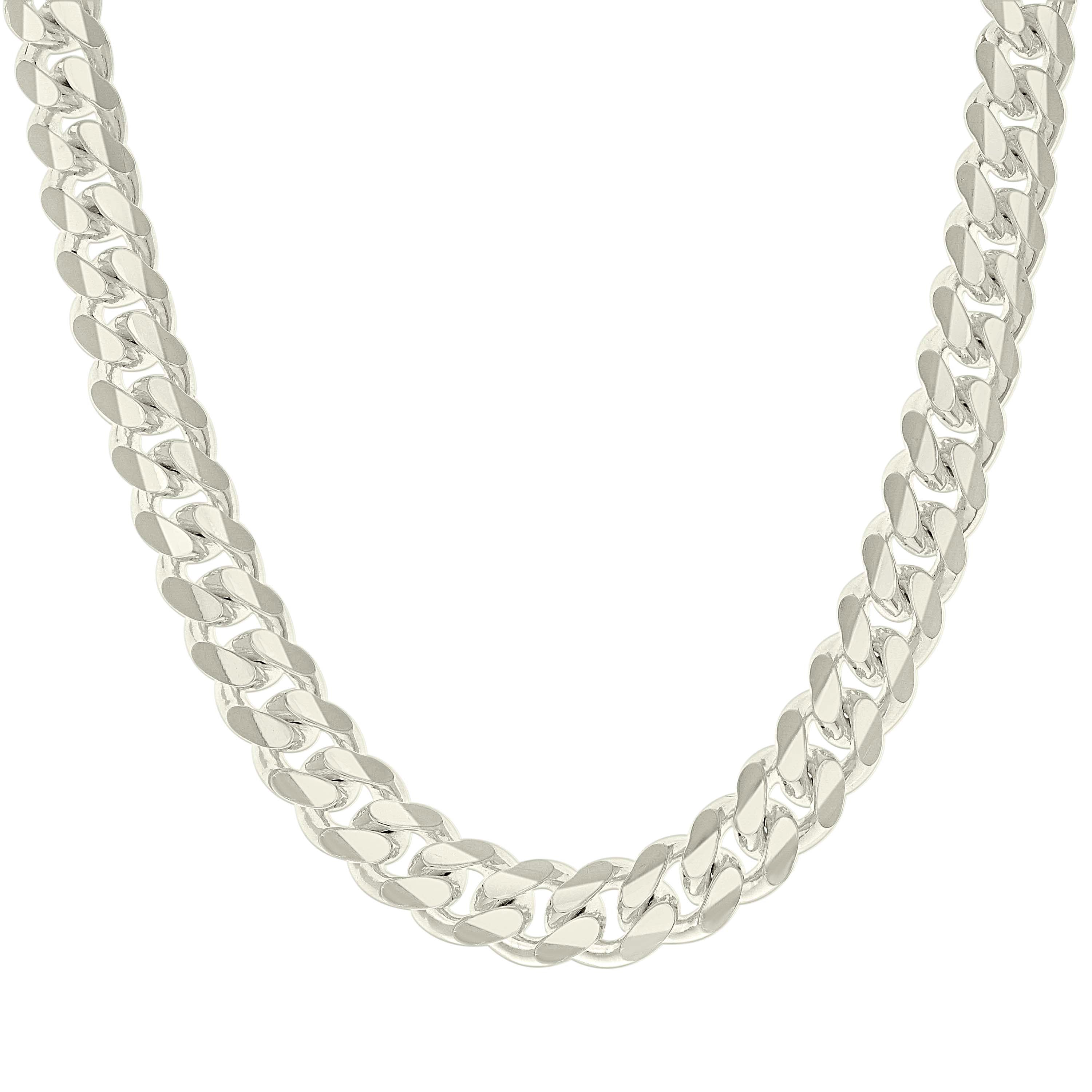 925 Sterling Silver Solid Miami Cuban Chain Silver 060 2mm