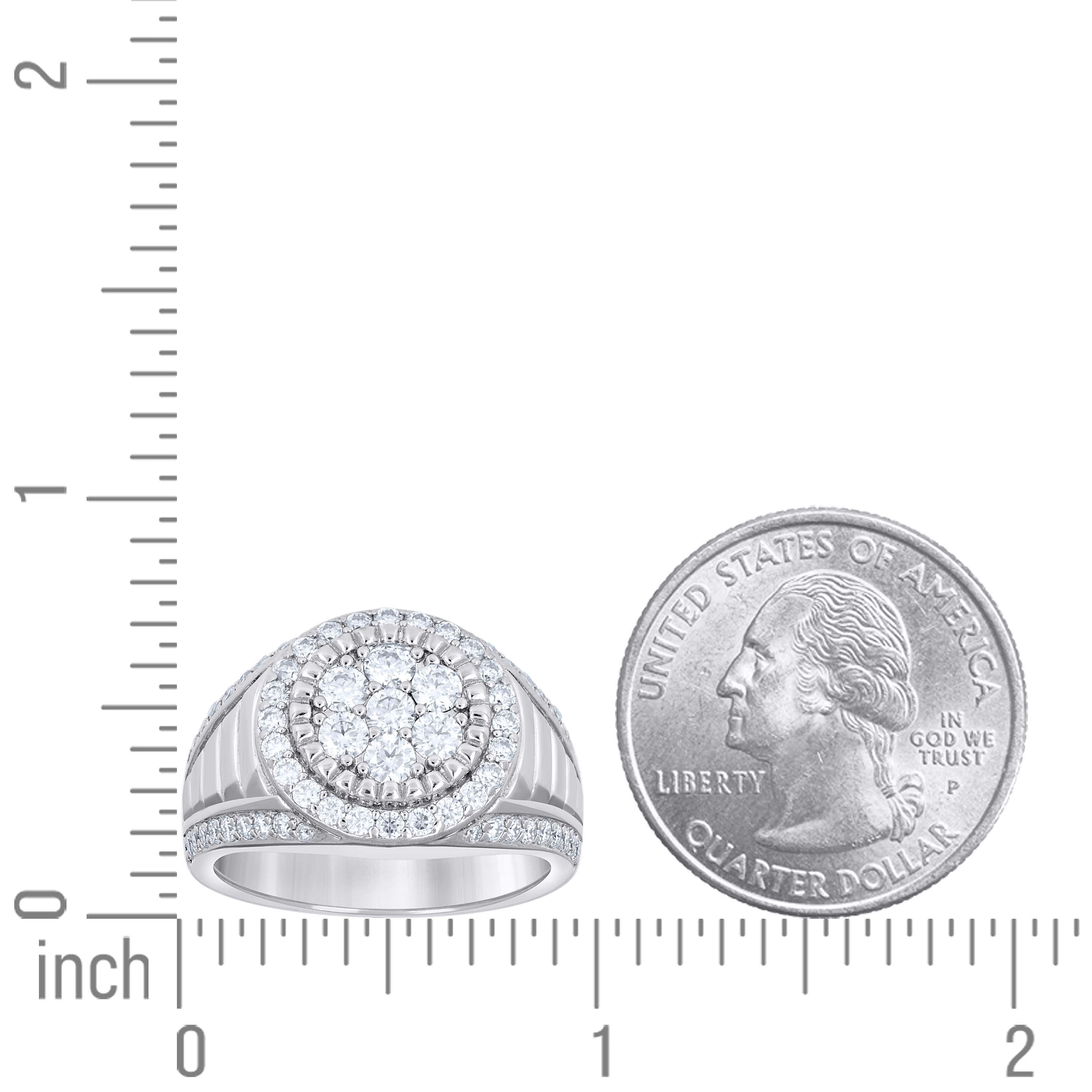925 Sterling Silver Moissanite Ring S10