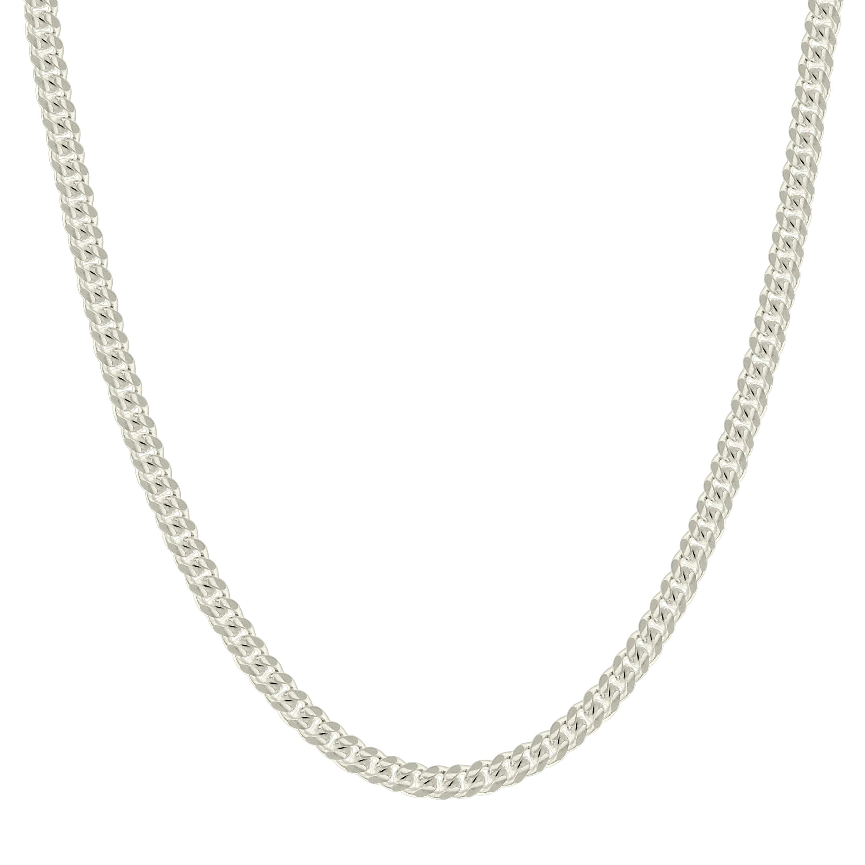 925 Sterling Silver Solid Miami Cuban Chain Silver 060 2mm