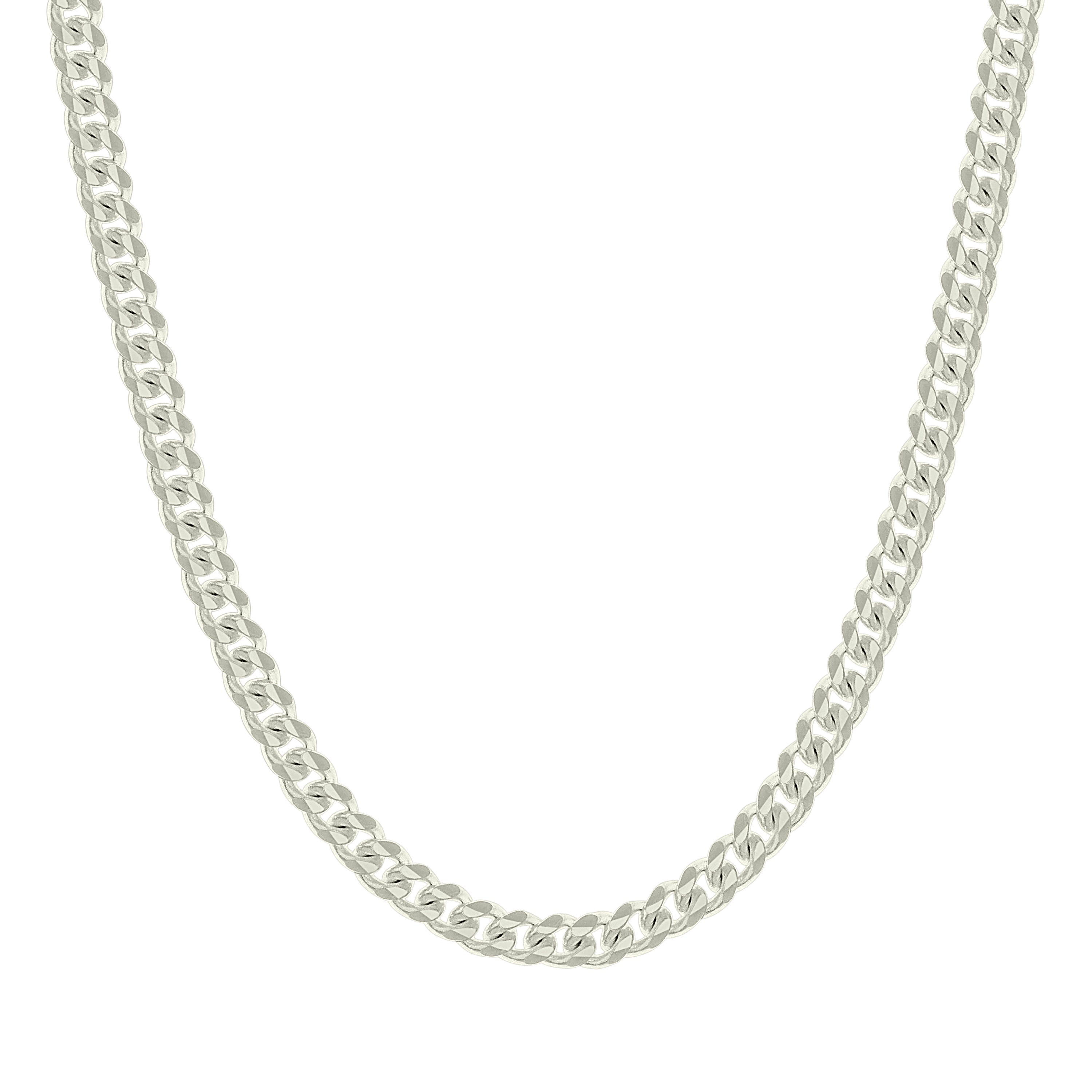 925 Sterling Silver Solid Miami Cuban Chain Silver 060 2mm
