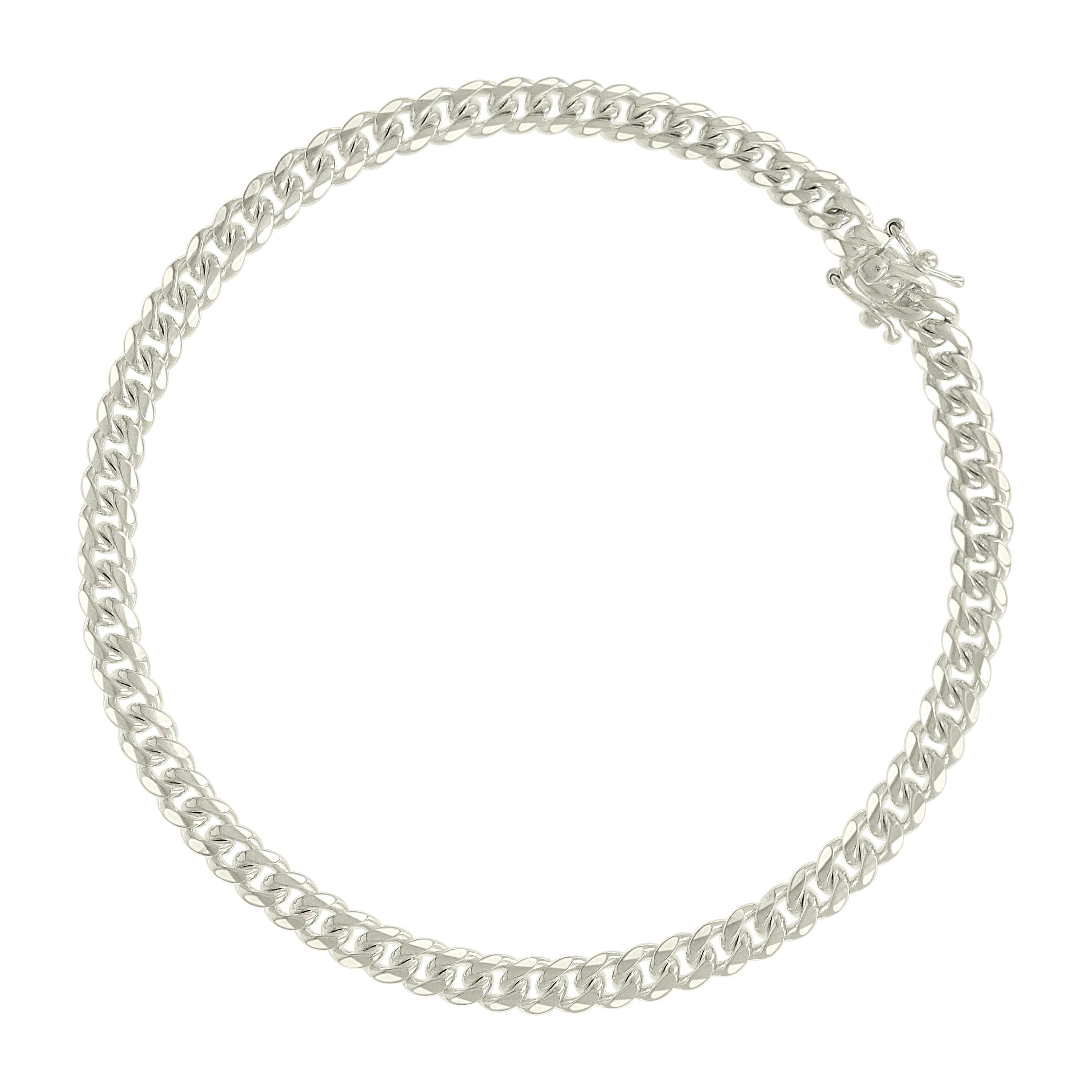 925 Sterling Silver Solid Miami Cuban Chain Silver 060 2mm