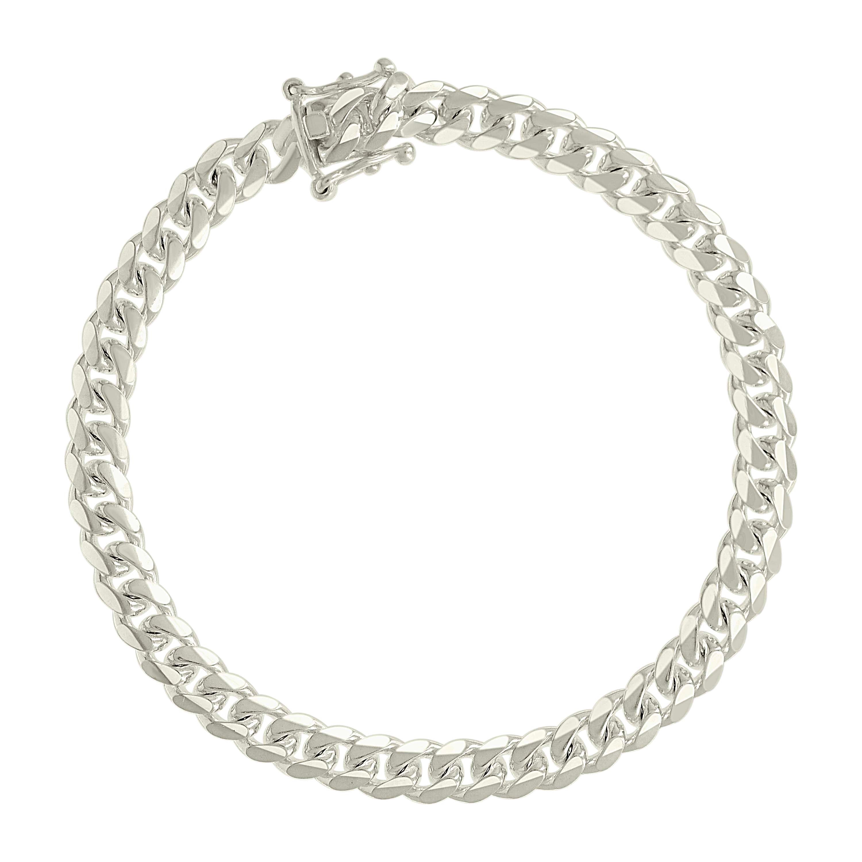 925 Sterling Silver Solid Miami Cuban Chain Silver 060 2mm