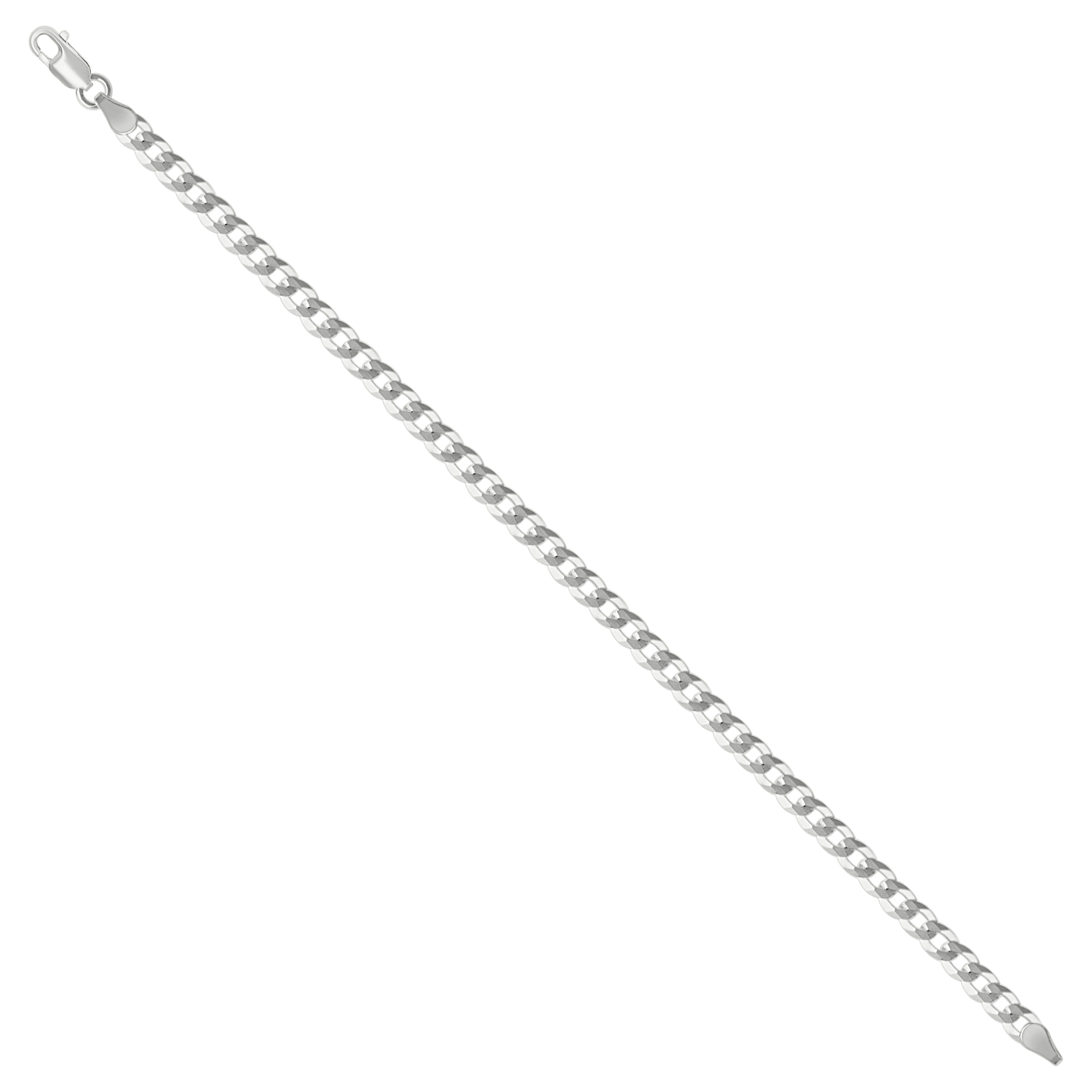 925 Sterling Silver Solid Super Flat Cuban Chain Silver 060 2.3mm
