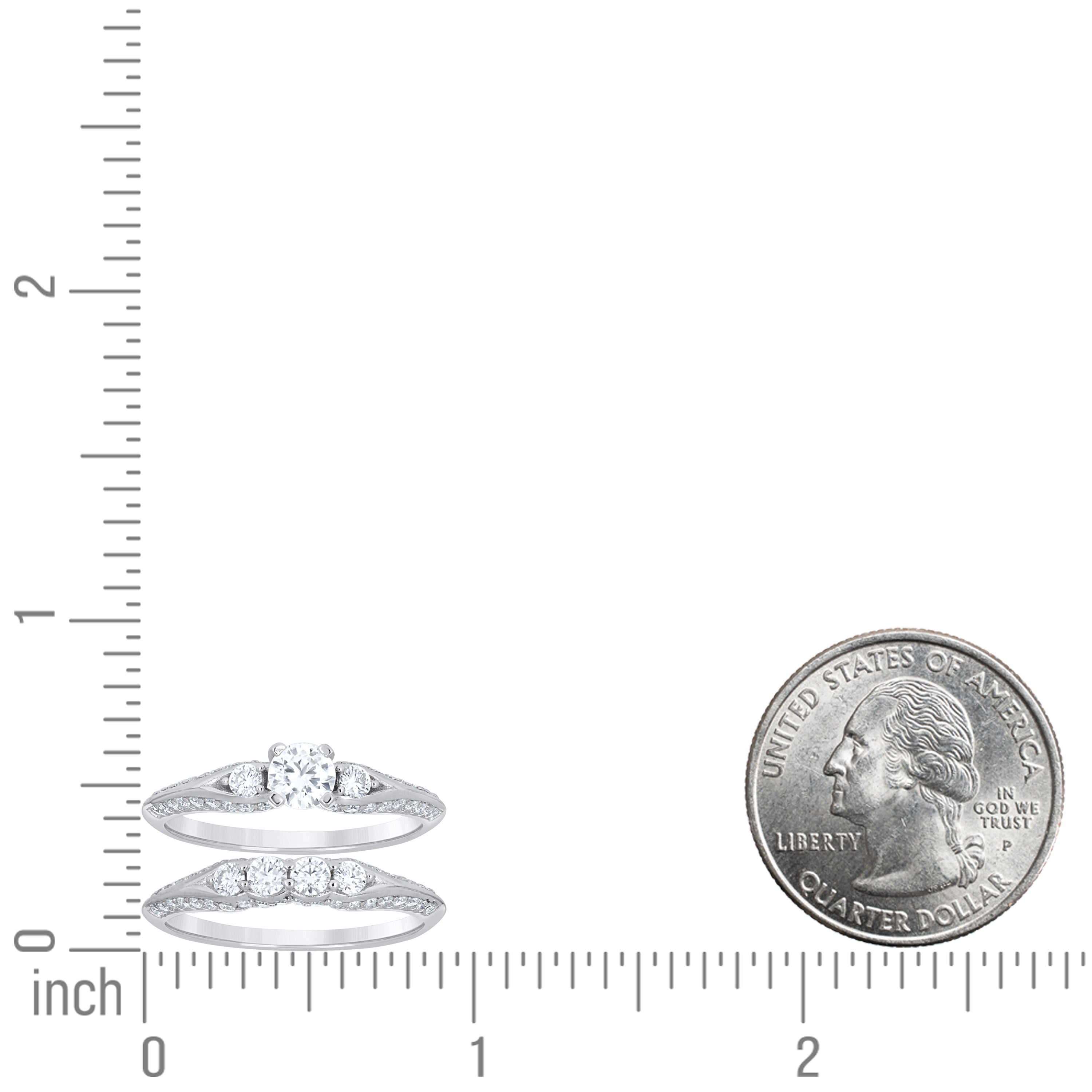 925 Sterling Silver Moissanite Ring