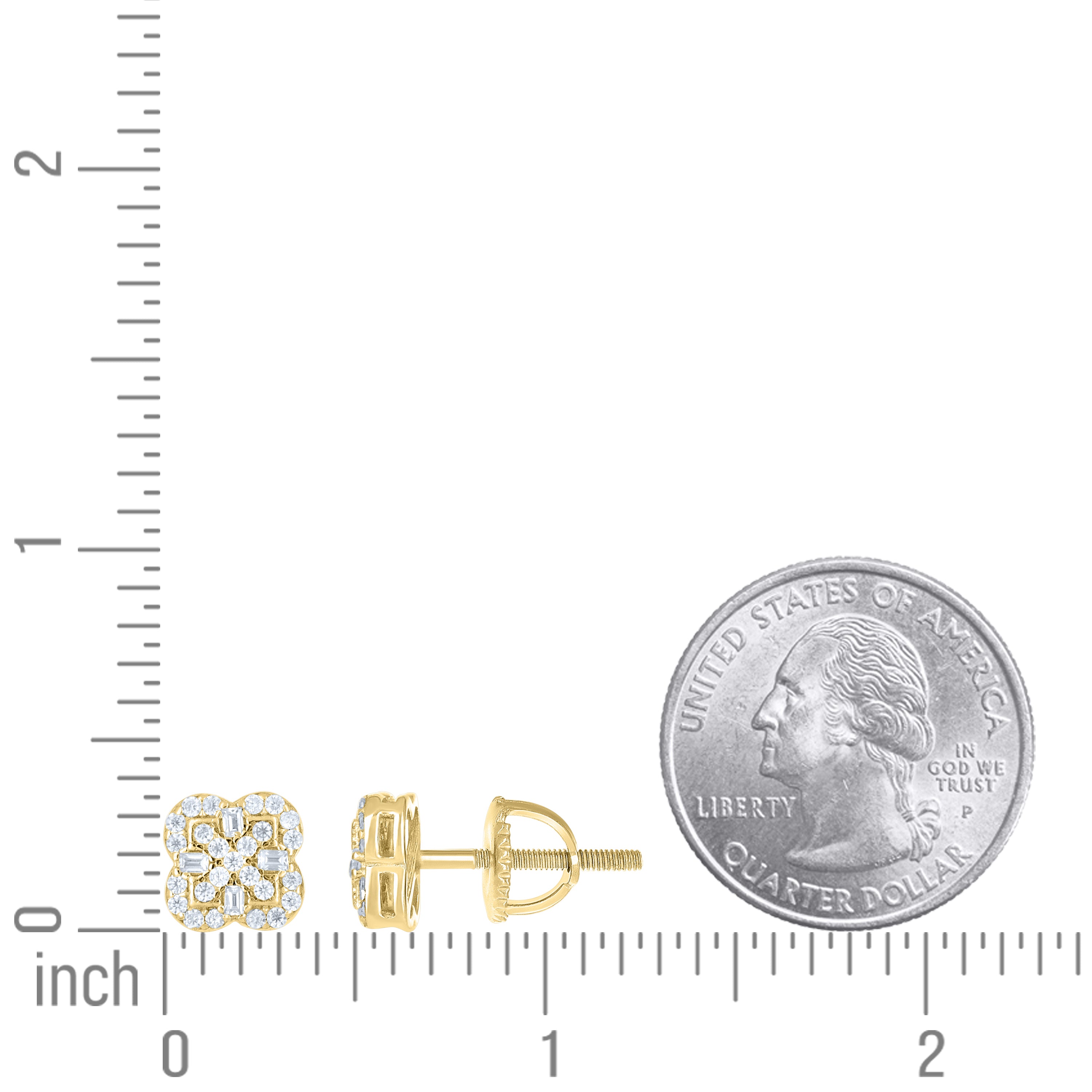 925 Sterling Silver Moissanite Stud Earrings