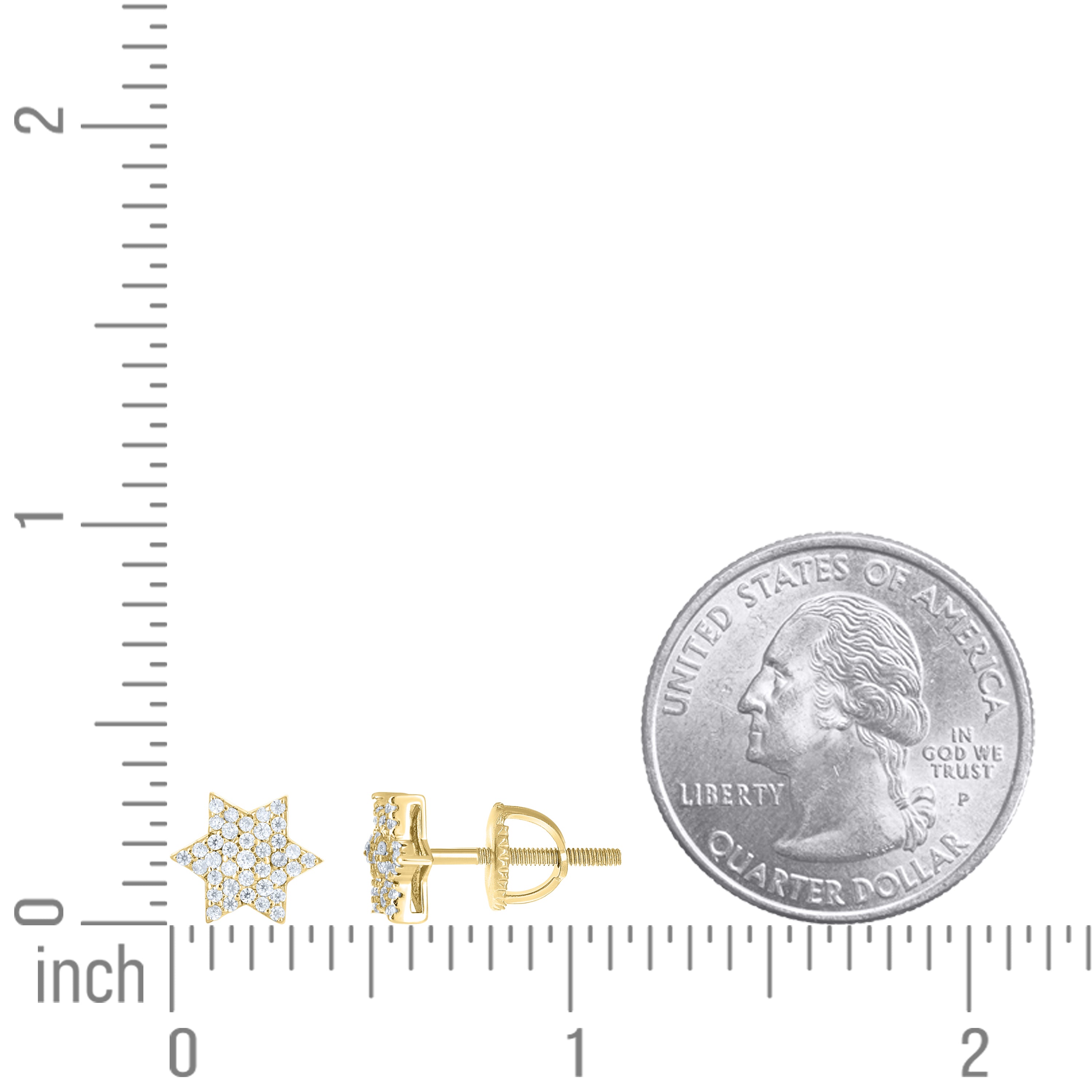 925 Sterling Silver Moissanite Stud Earrings