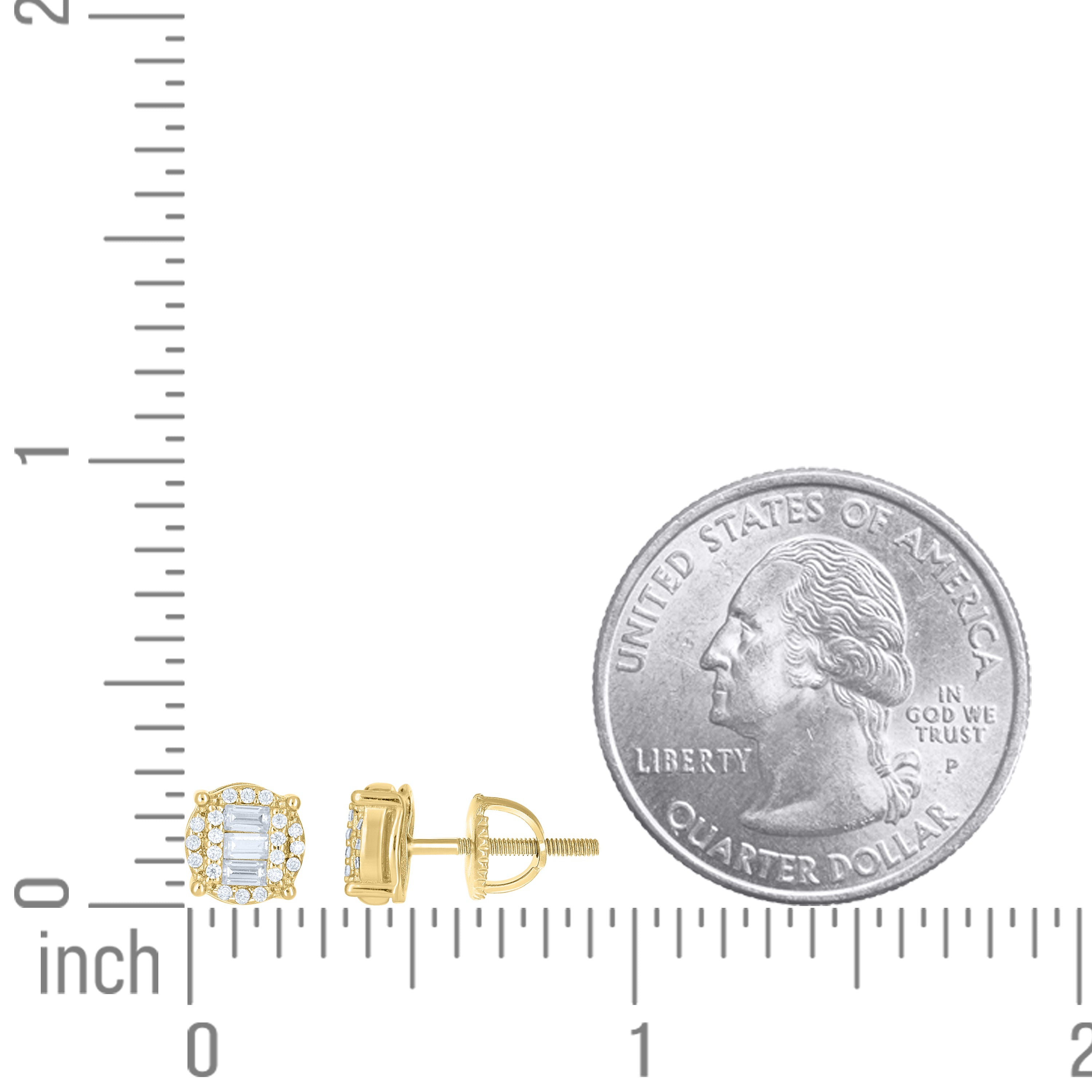 925 Sterling Silver Moissanite Stud Earrings