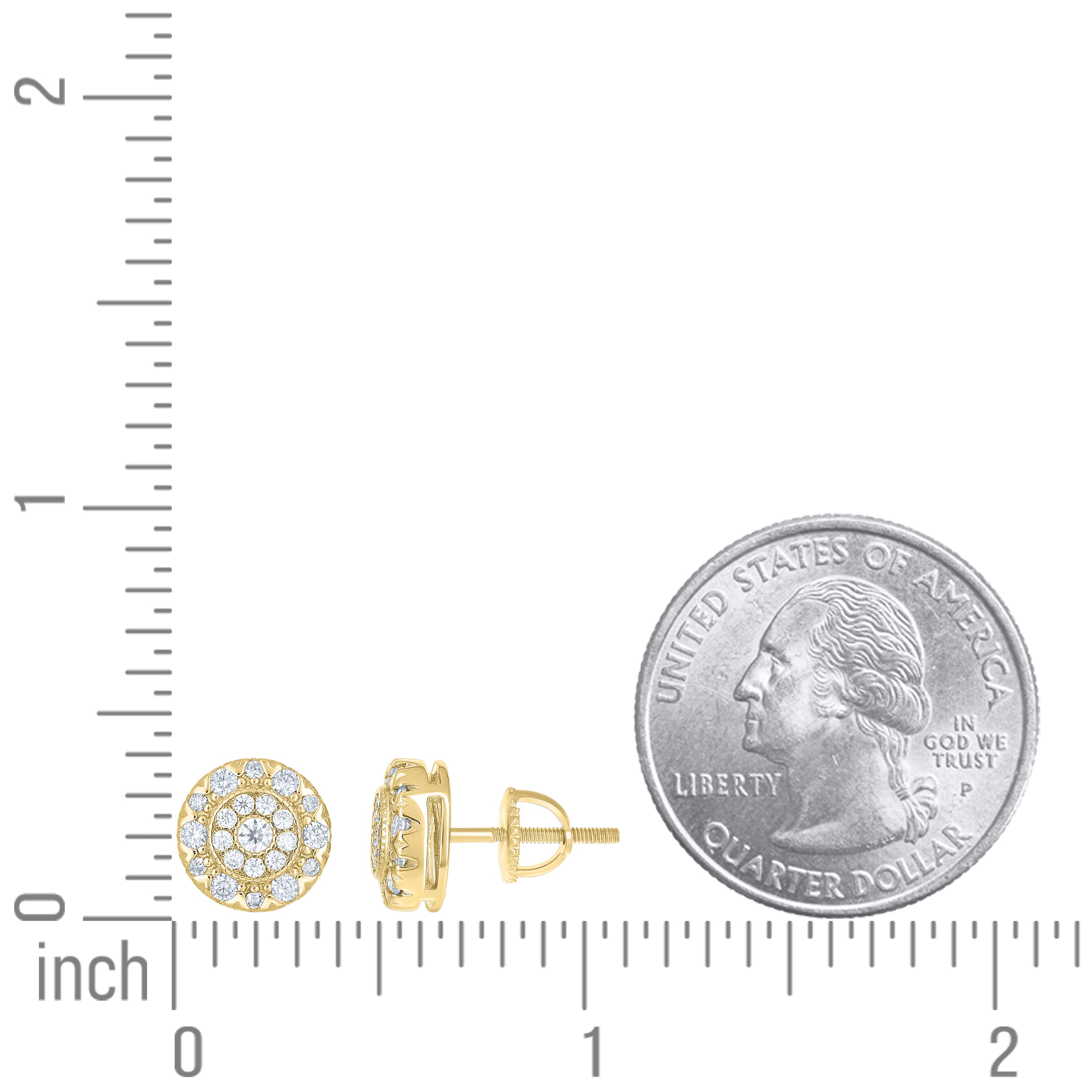 925 Sterling Silver Moissanite Stud Earrings