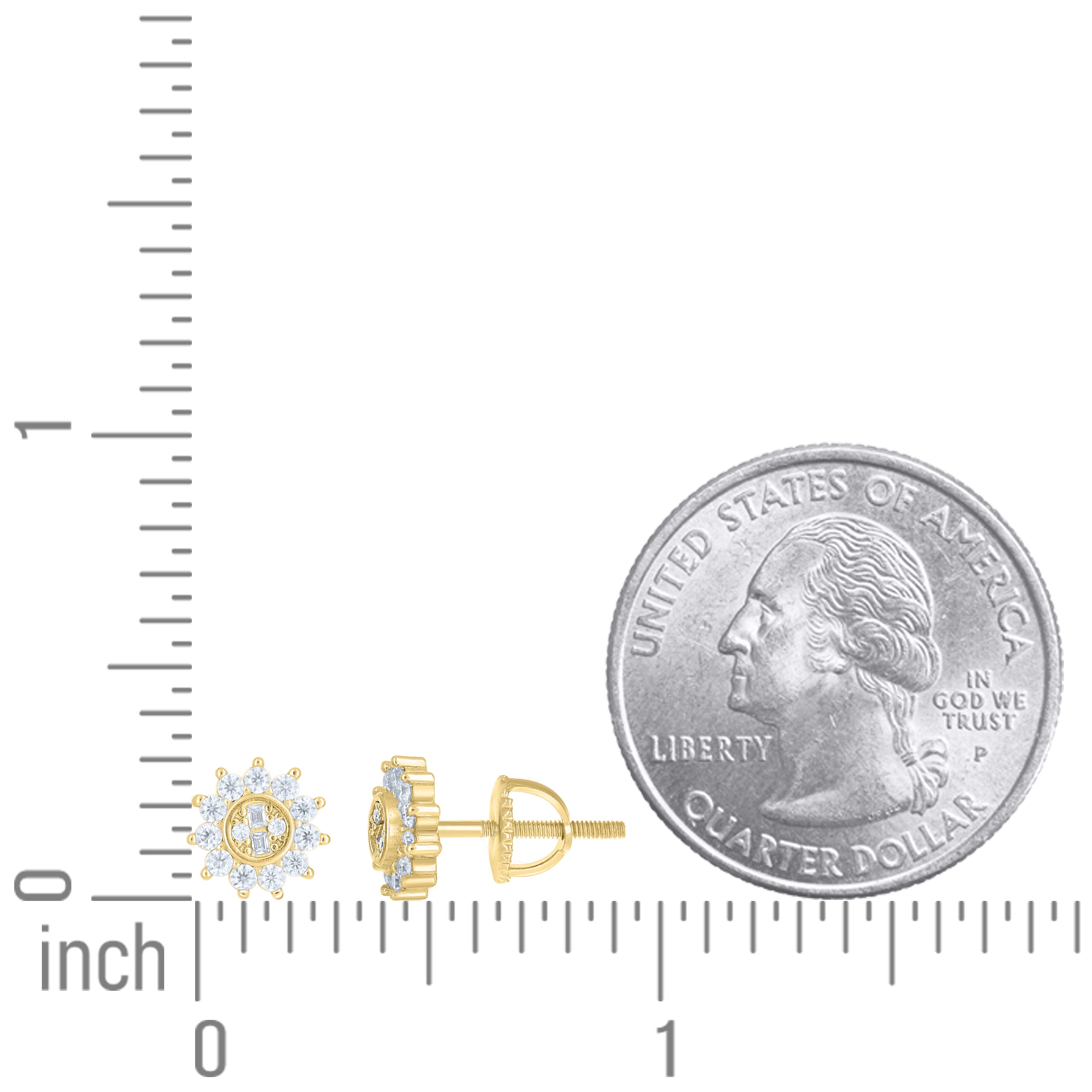 925 Sterling Silver Moissanite Stud Earrings