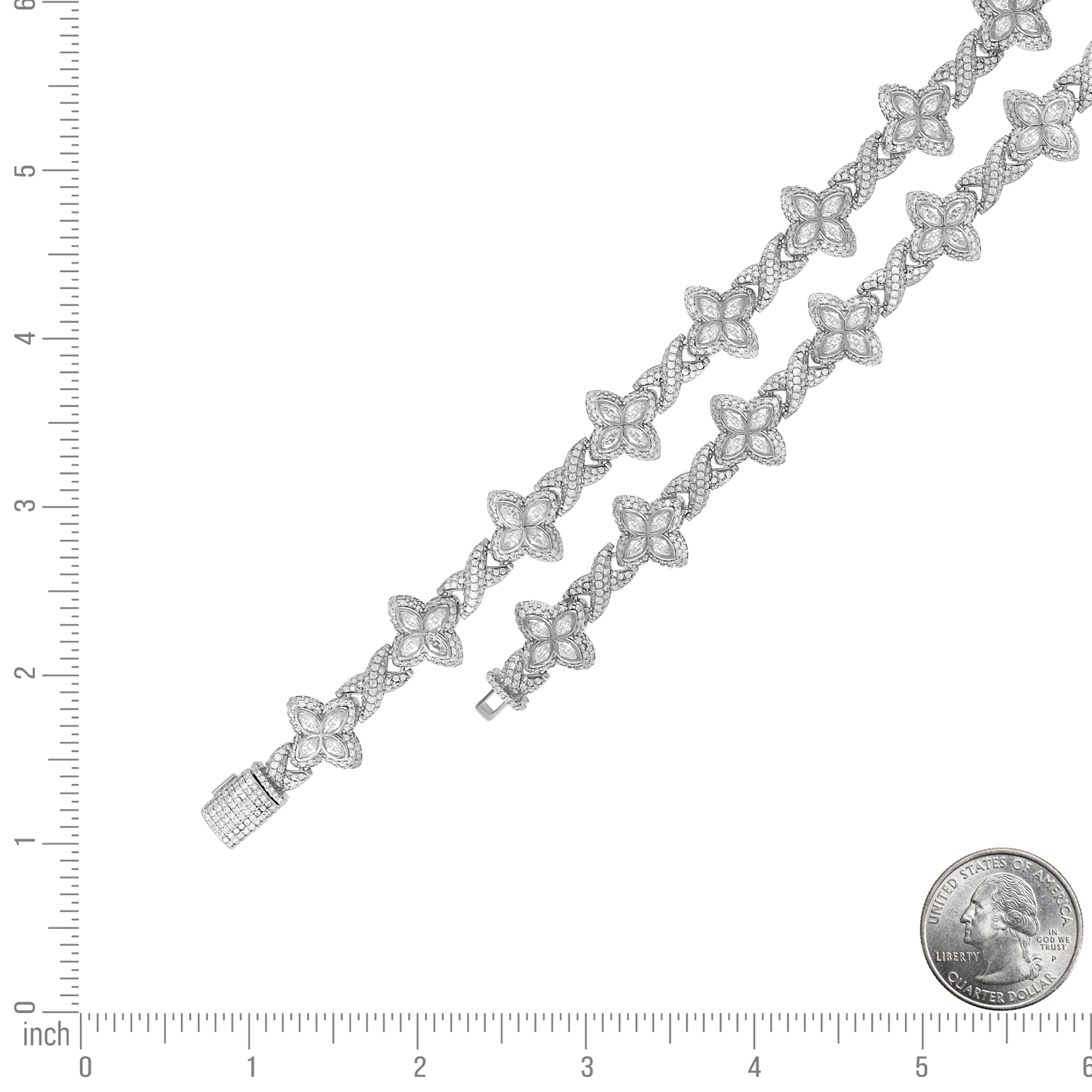 925 Sterling Silver Moissanite Bracelet 16mm