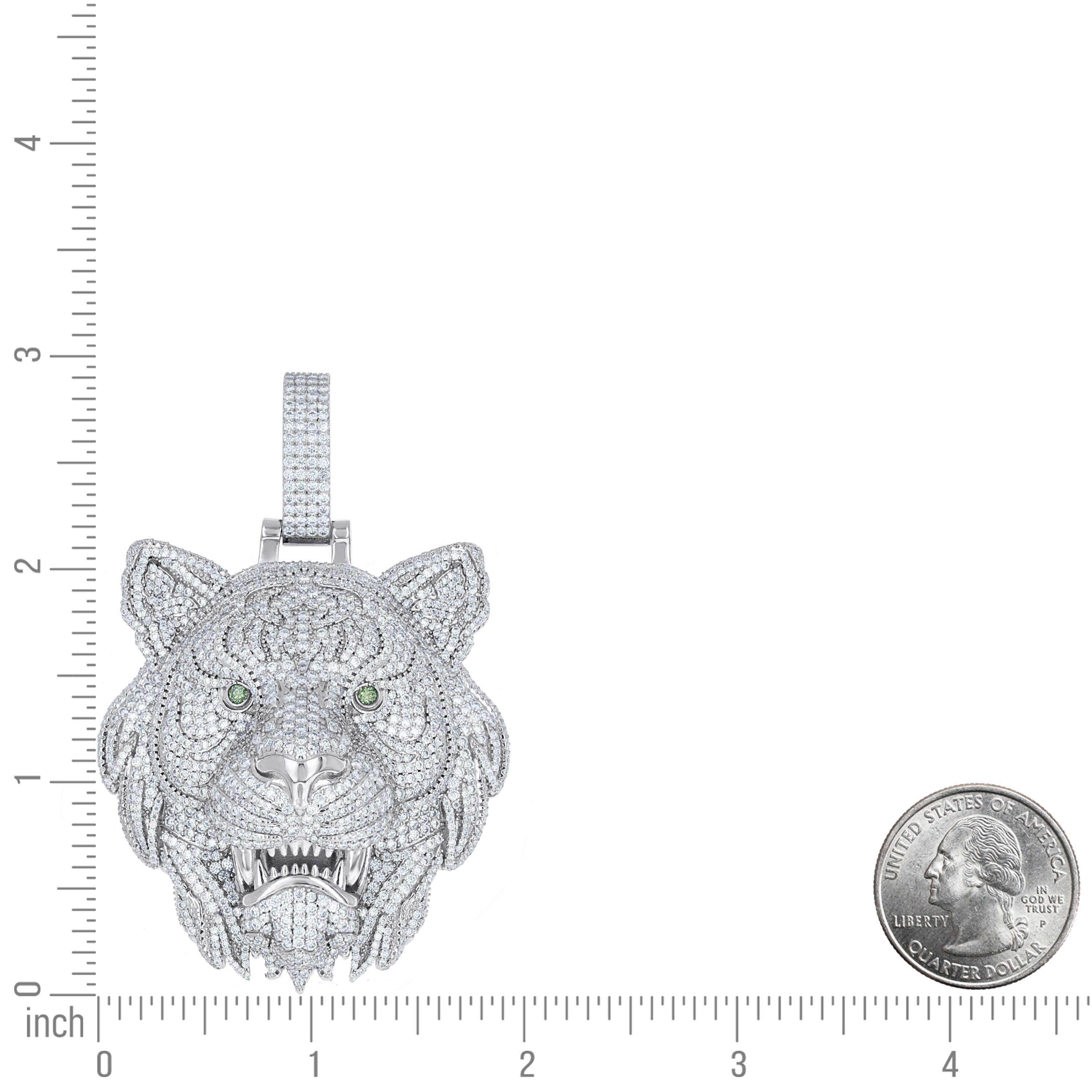 925 Sterling Silver Moissanite Pendant