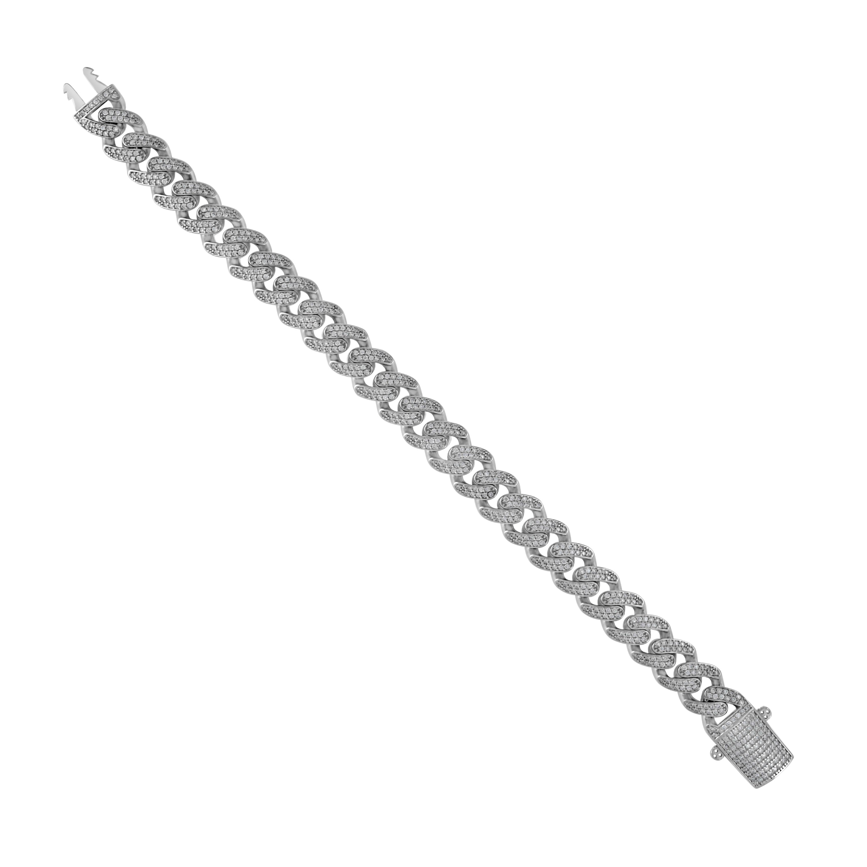 925 Sterling Silver Moissanite Chain 11mm