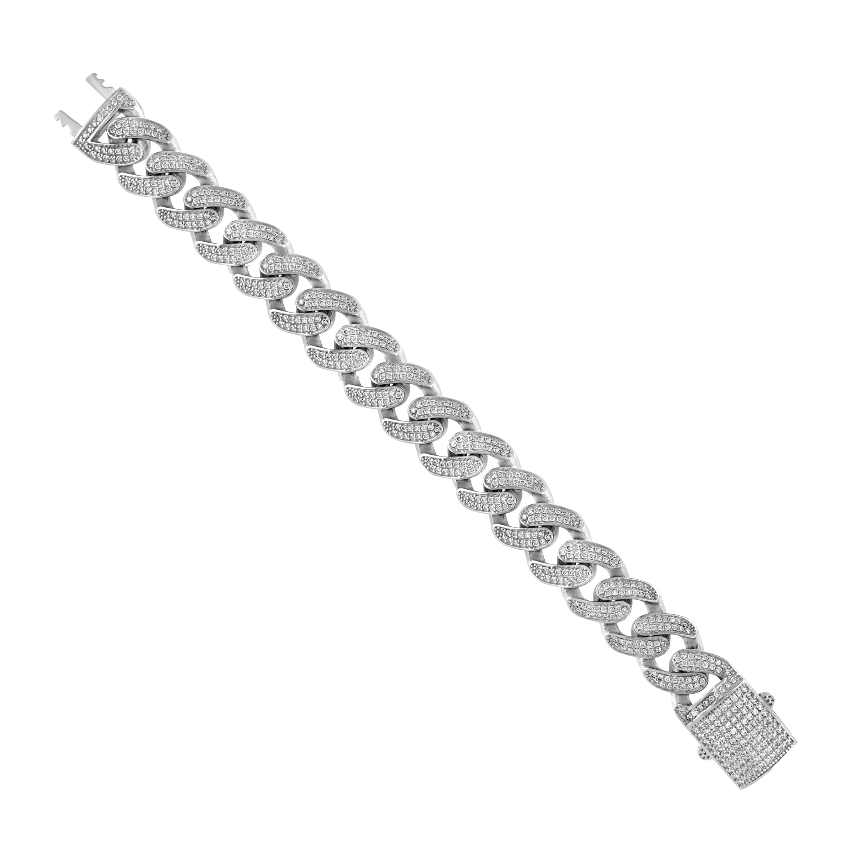 925 Sterling Silver Moissanite Chain 11mm