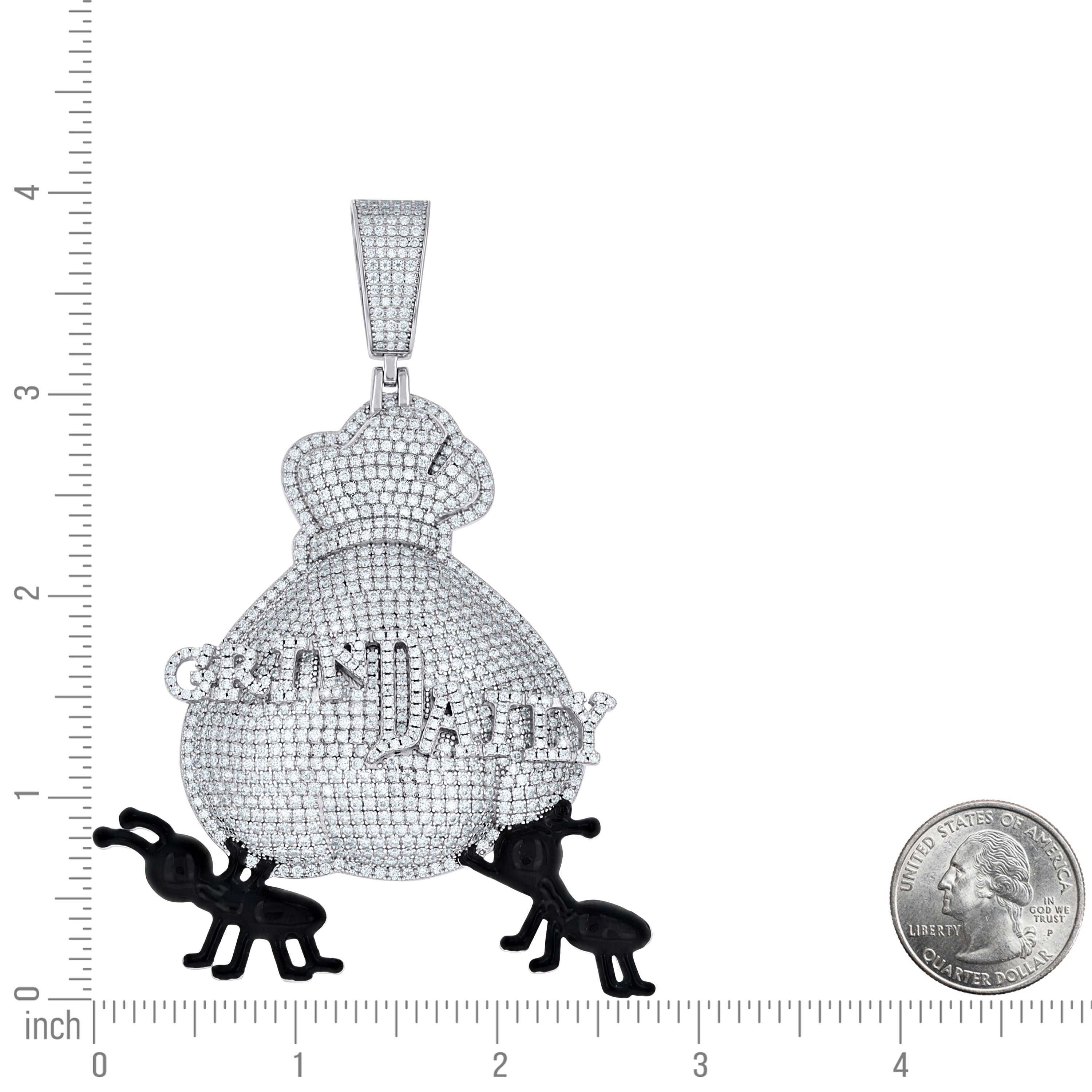 925 Sterling Silver Moissanite Pendant