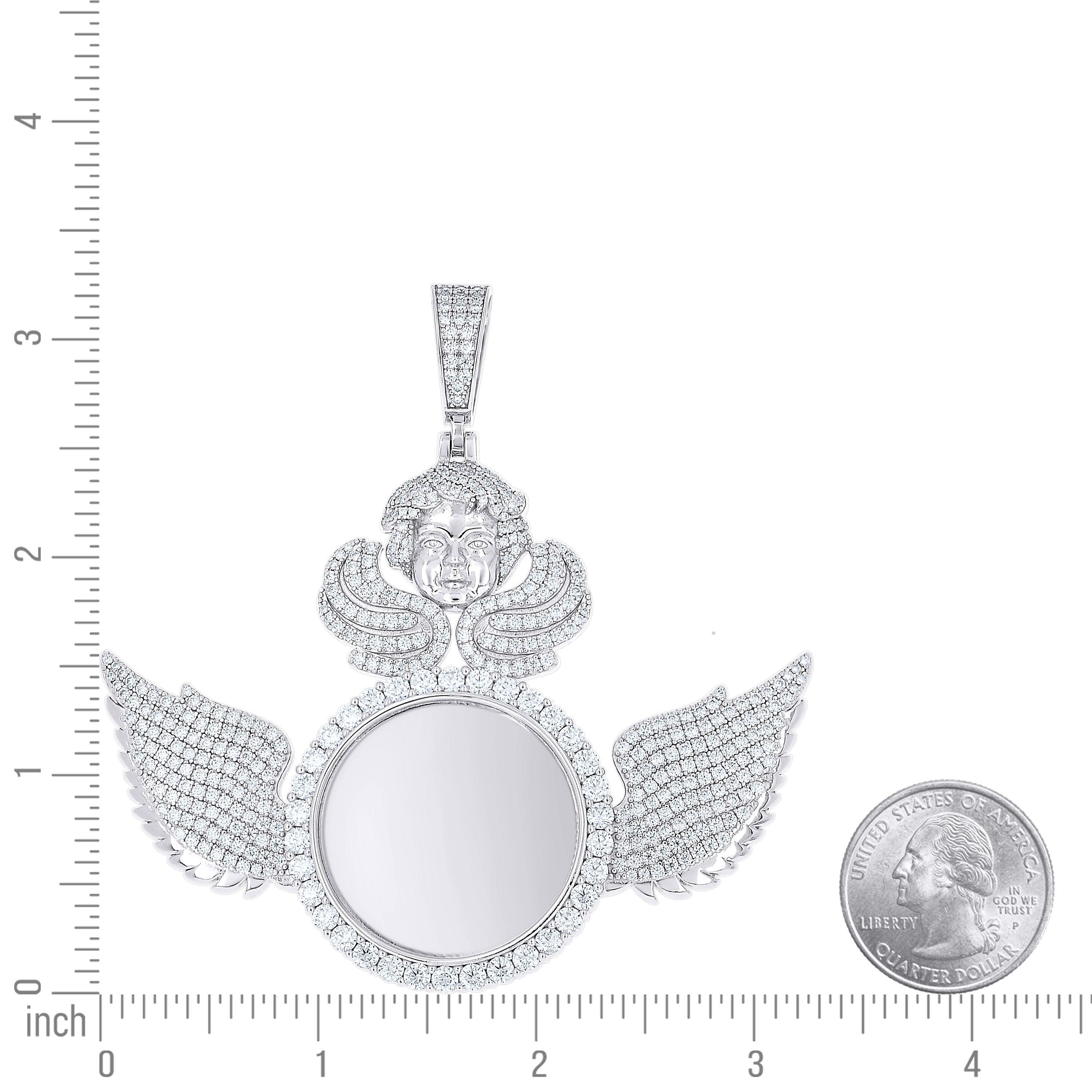 925 Sterling Silver Moissanite Pendant