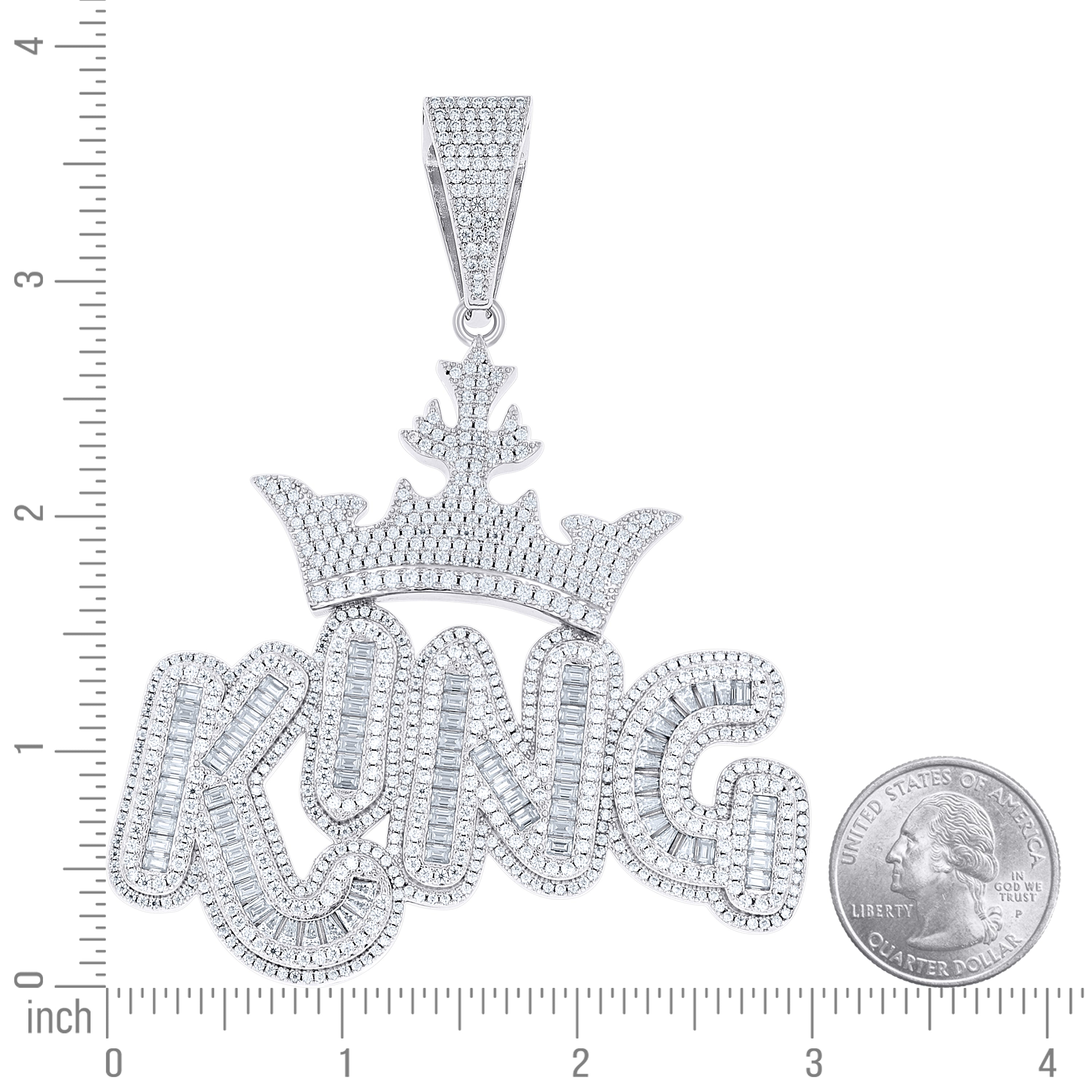 925 Sterling Silver Moissanite Pendant