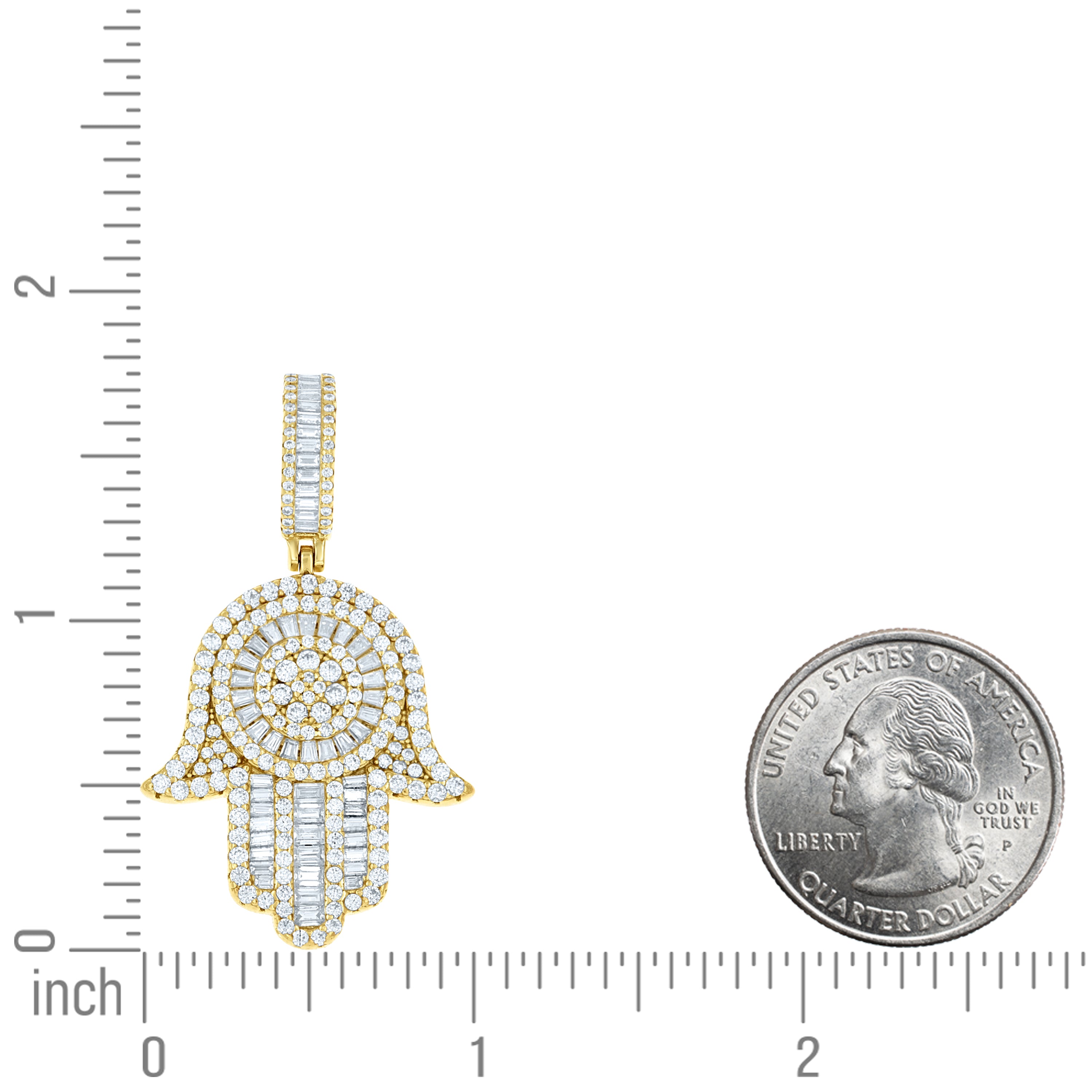 925 Sterling Silver Moissanite Pendant