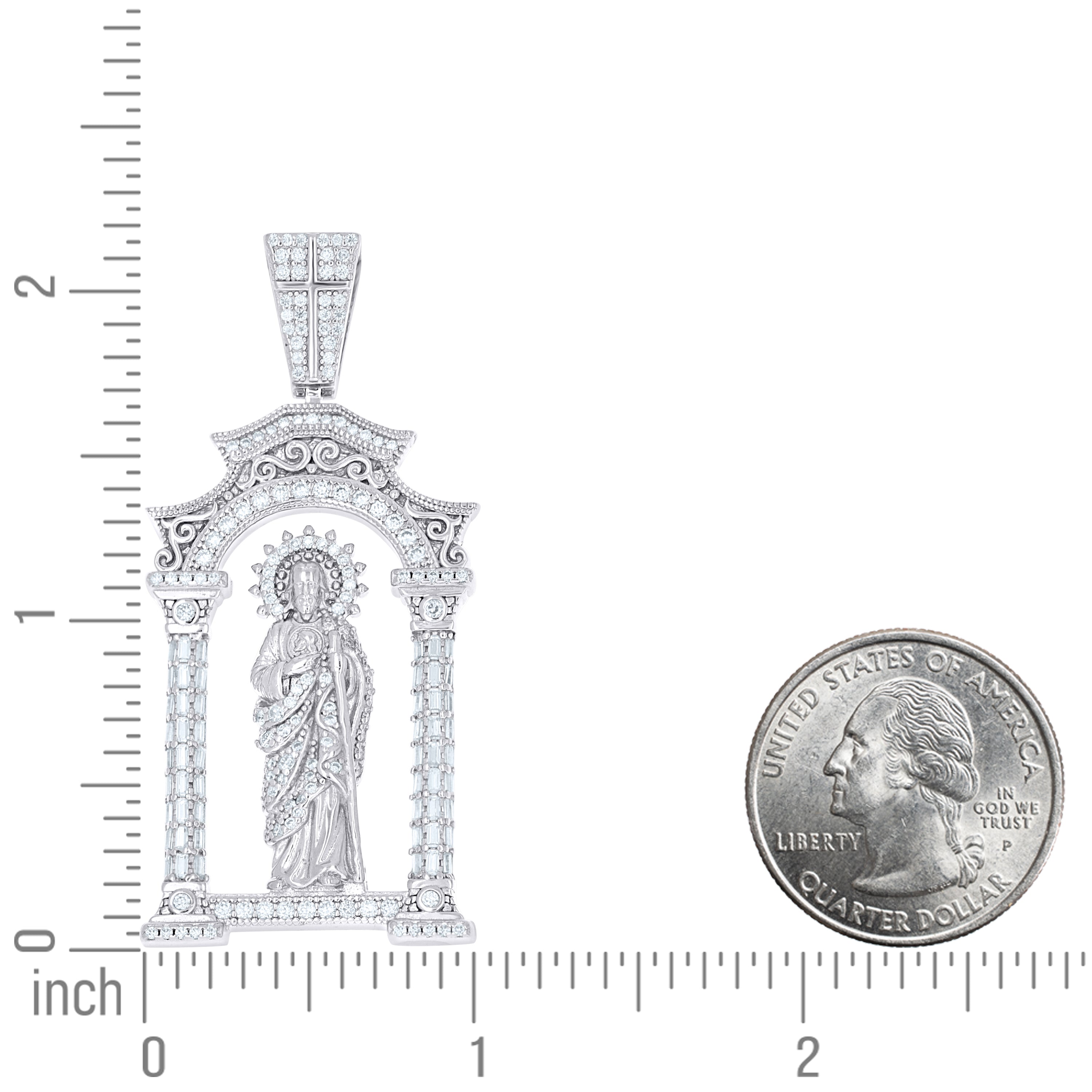 925 Sterling Silver Moissanite Pendant