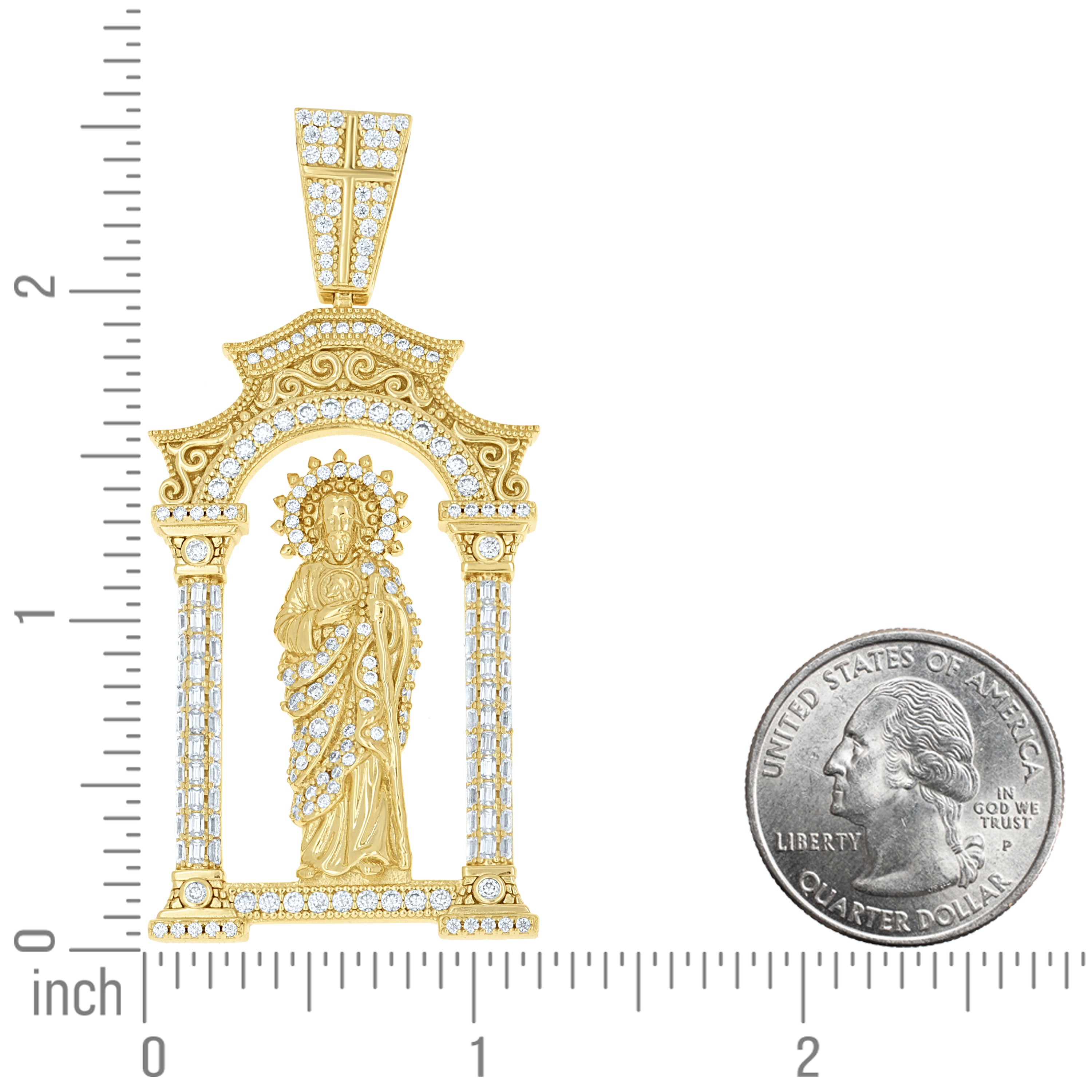 925 Sterling Silver Moissanite Pendant