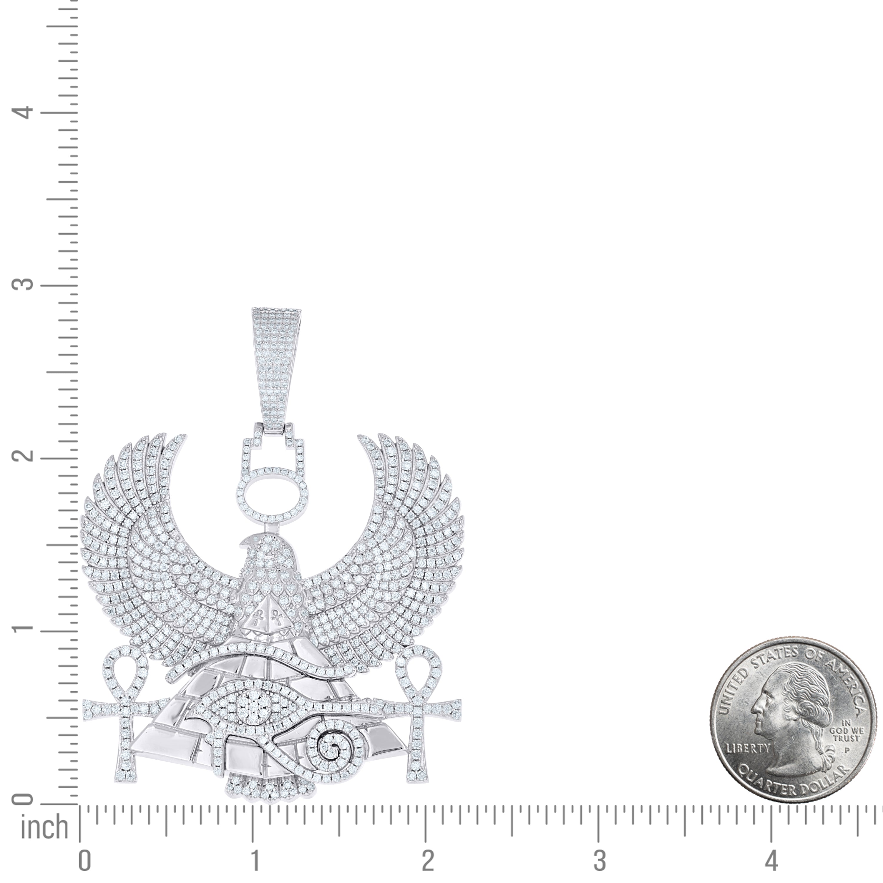 925 Sterling Silver Moissanite Pendant