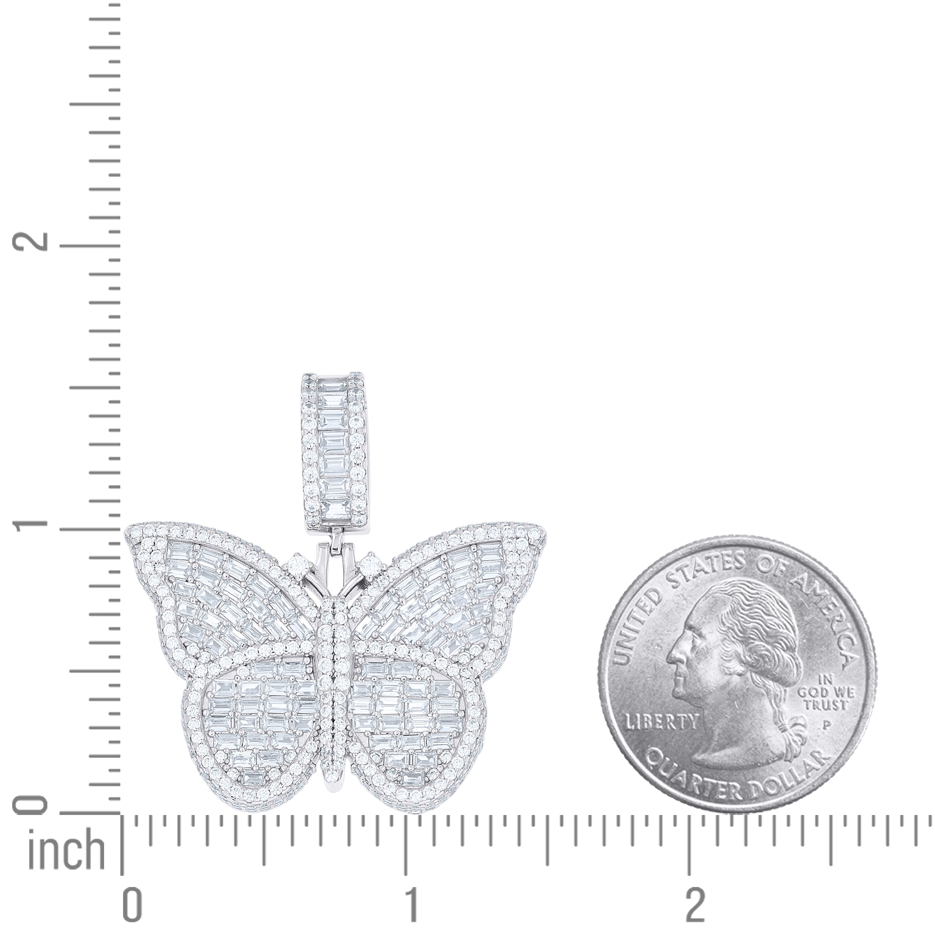 925 Sterling Silver Moissanite Pendant