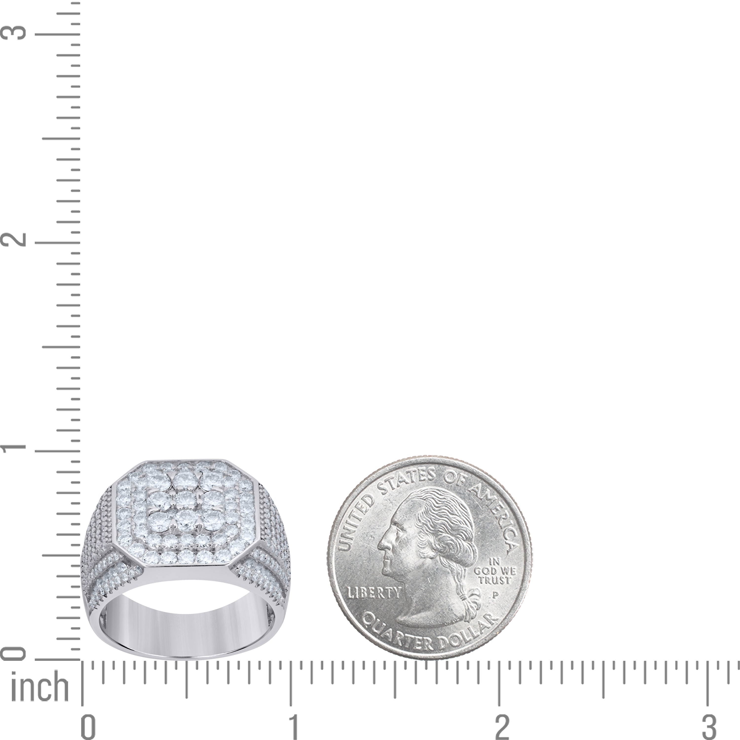 925 Sterling Silver Moissanite Ring