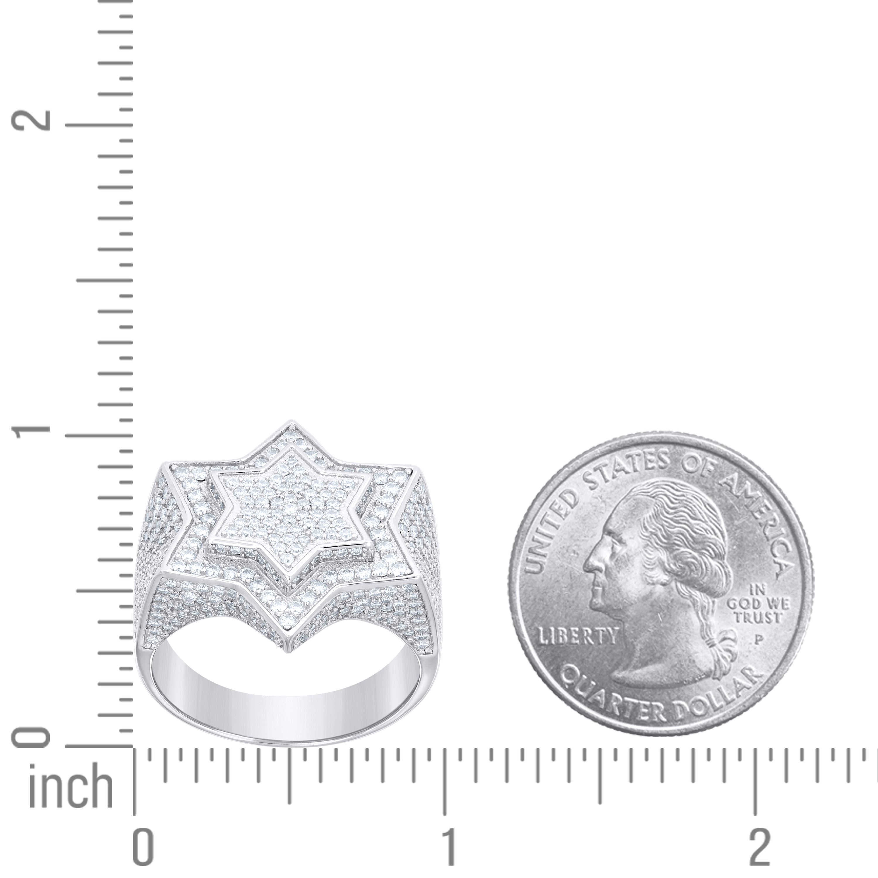 925 Sterling Silver Moissanite Ring