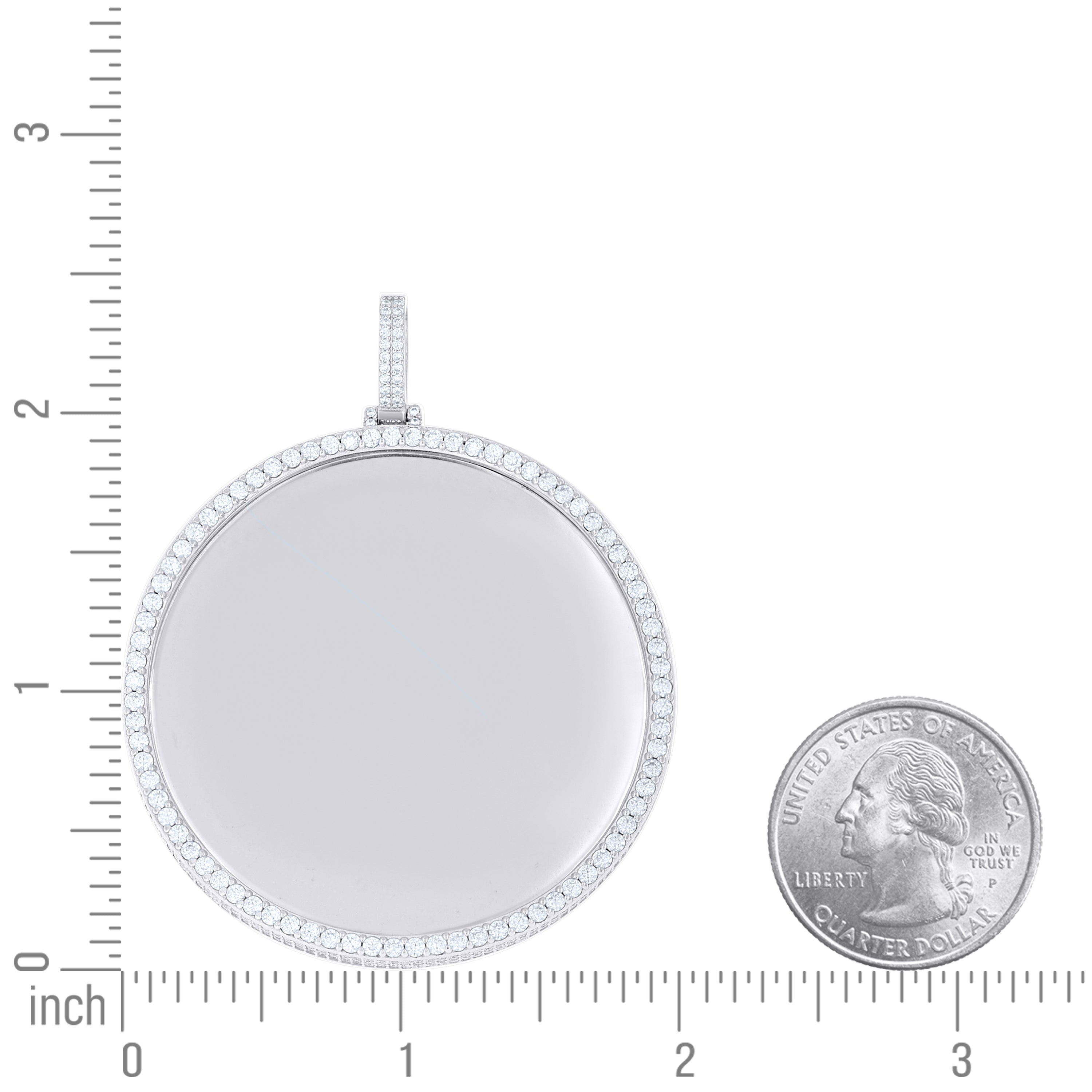 925 Sterling Silver Moissanite Pendant