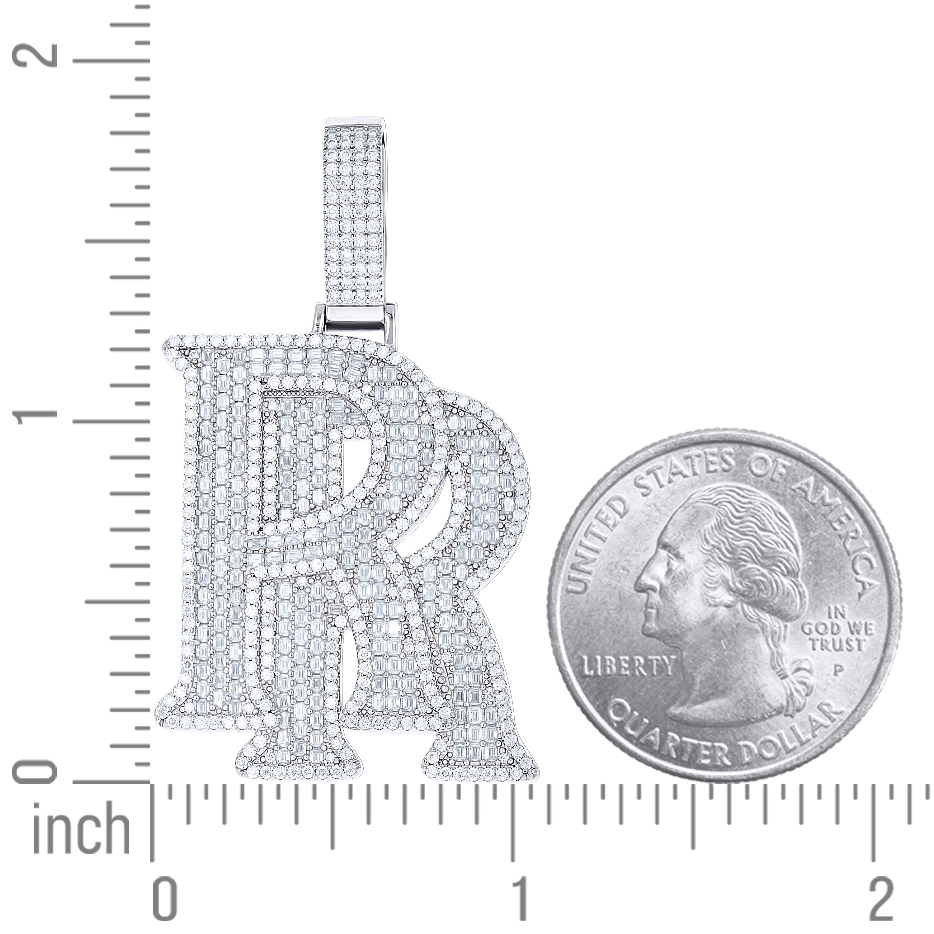 925 Sterling Silver Moissanite Pendant
