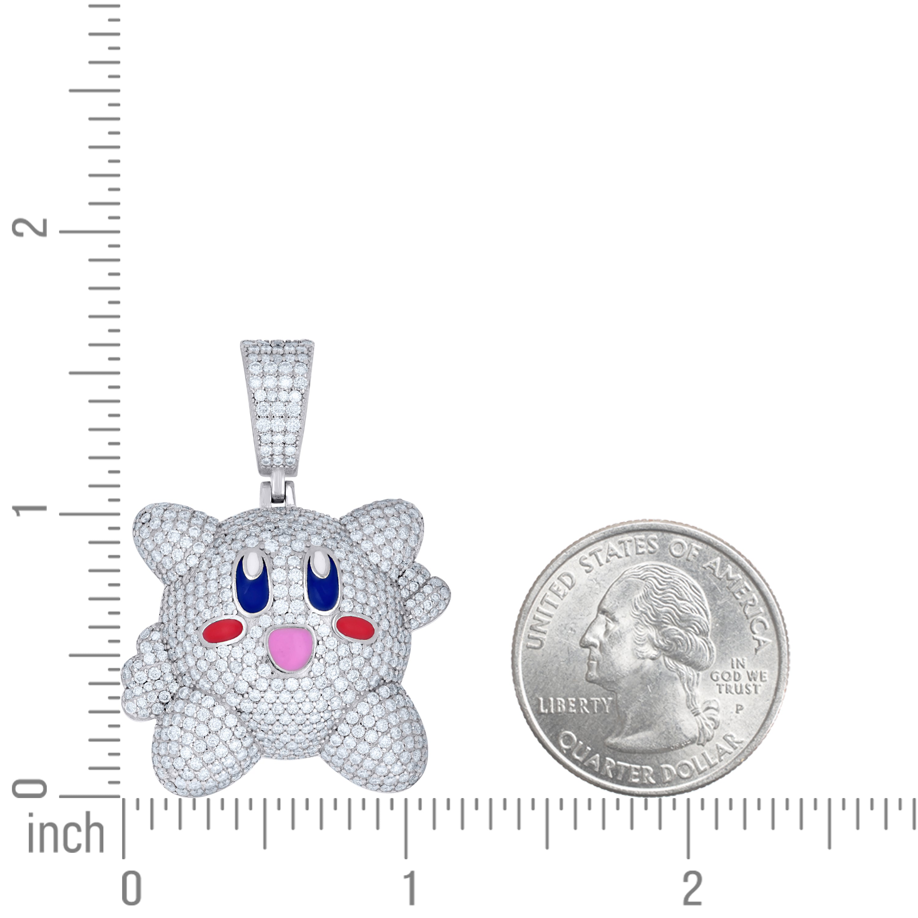 925 Sterling Silver Moissanite Pendant