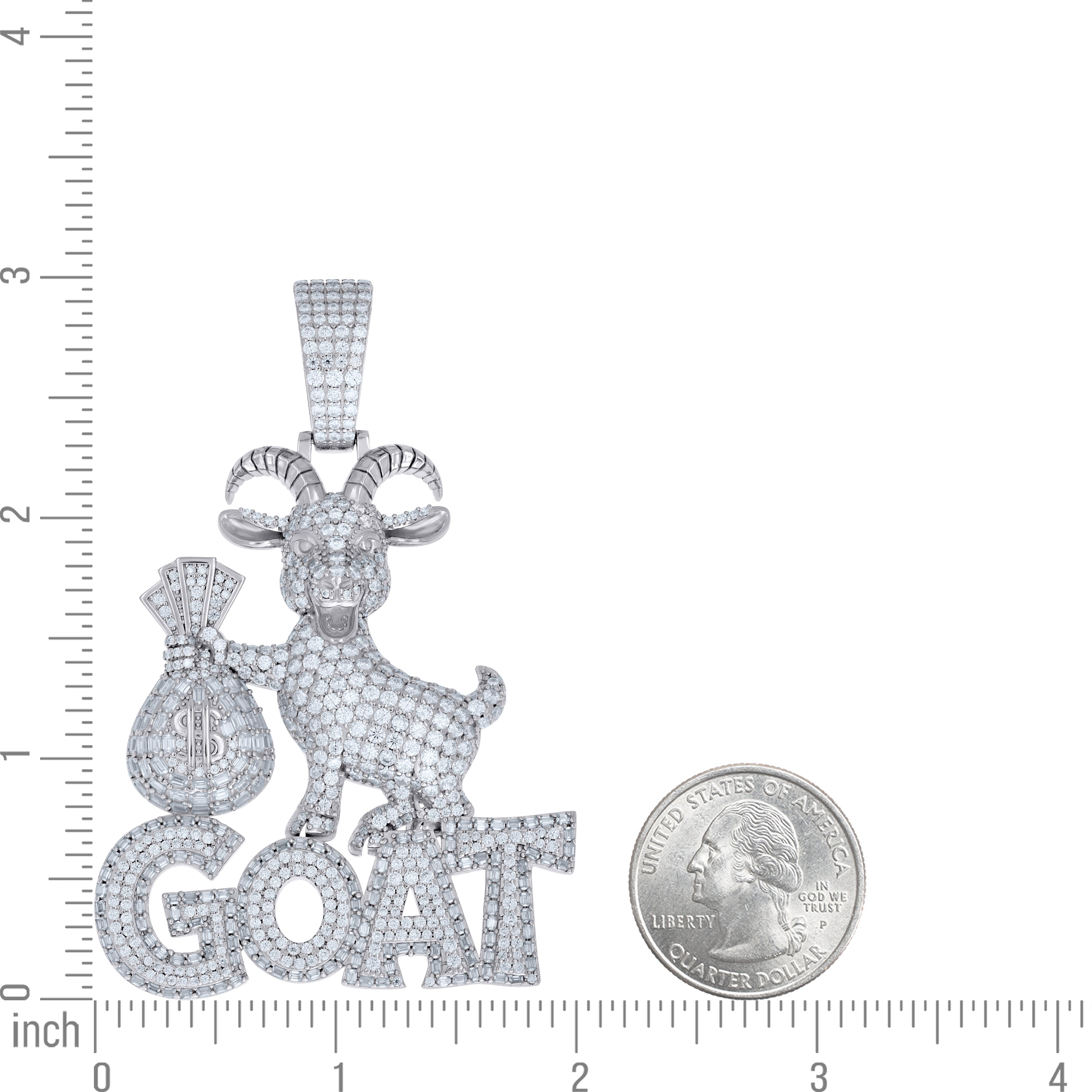 925 Sterling Silver Moissanite Pendant