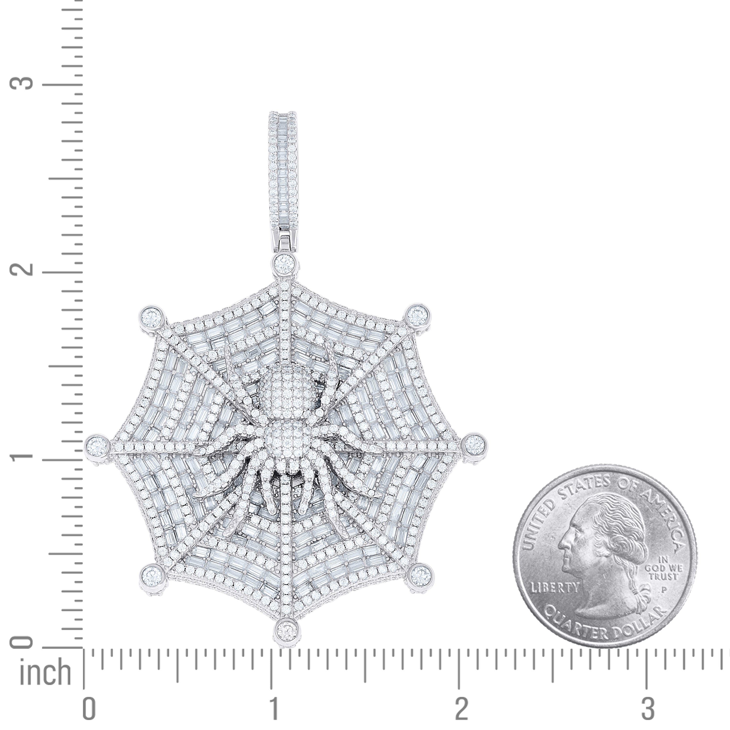 925 Sterling Silver Moissanite Pendant