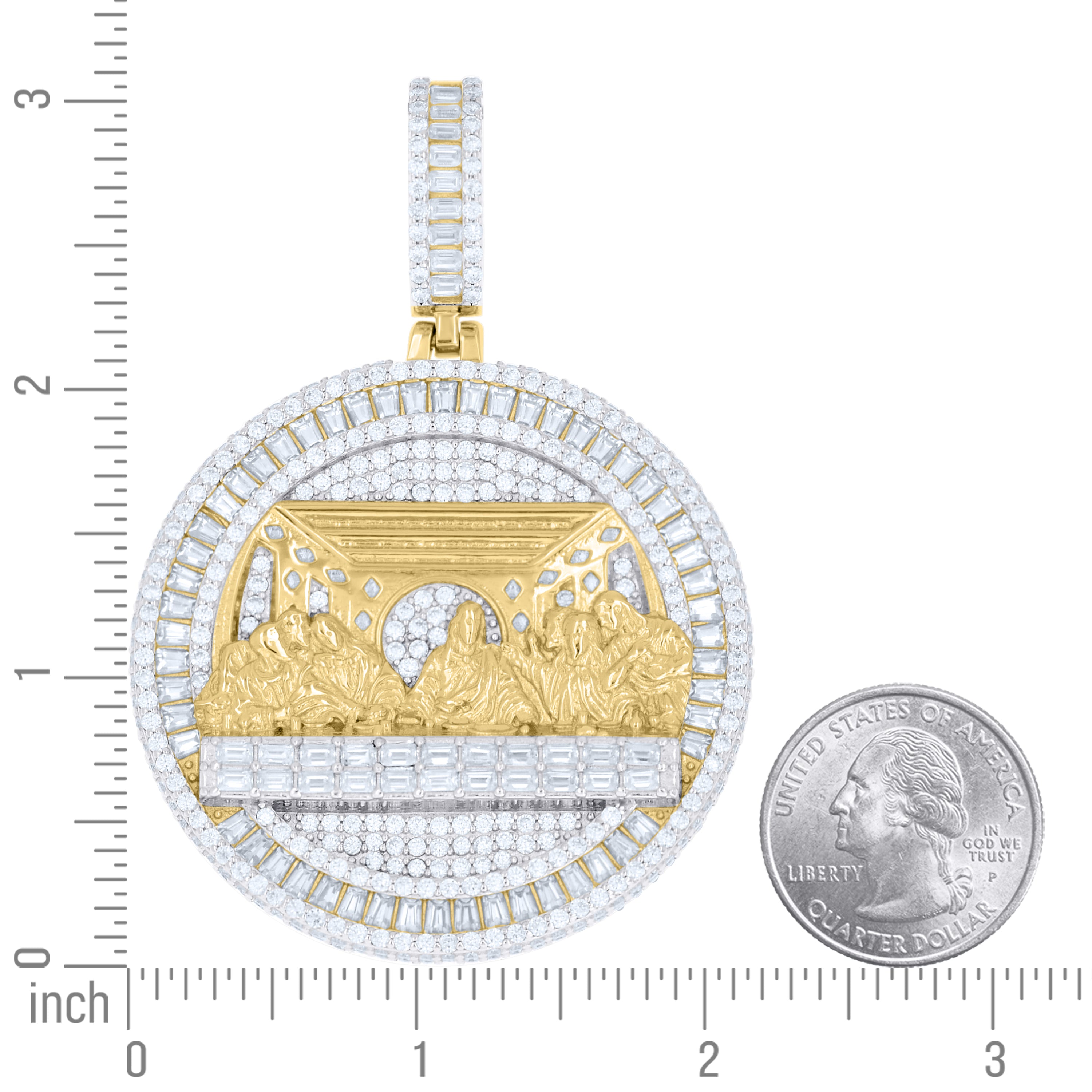 925 Sterling Silver Moissanite Pendant