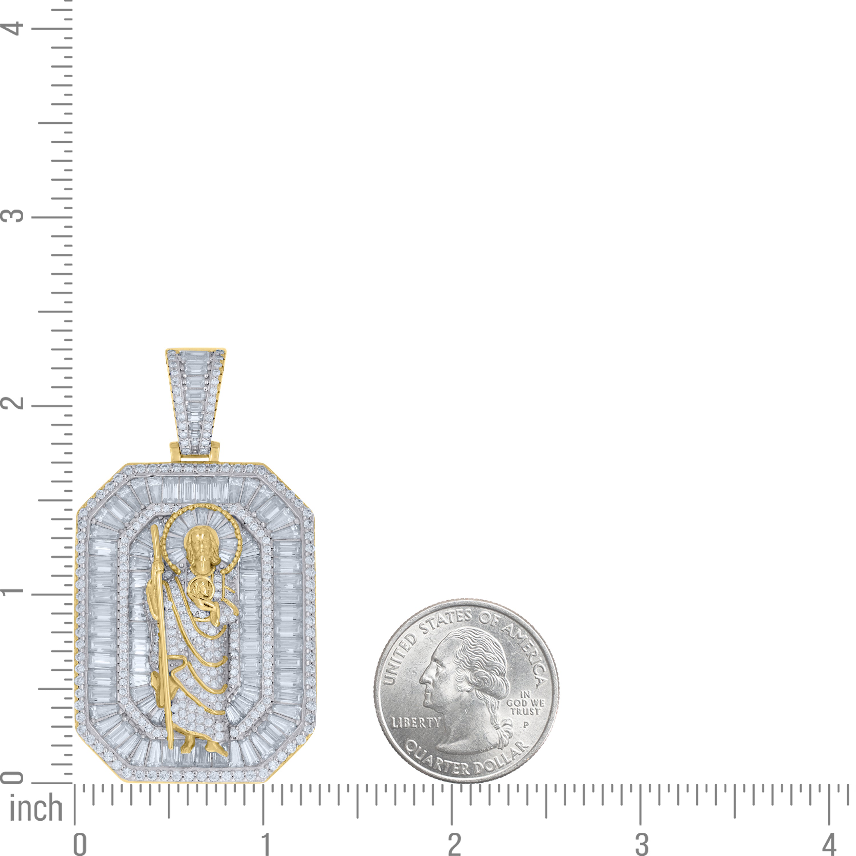 925 Sterling Silver Moissanite Pendant