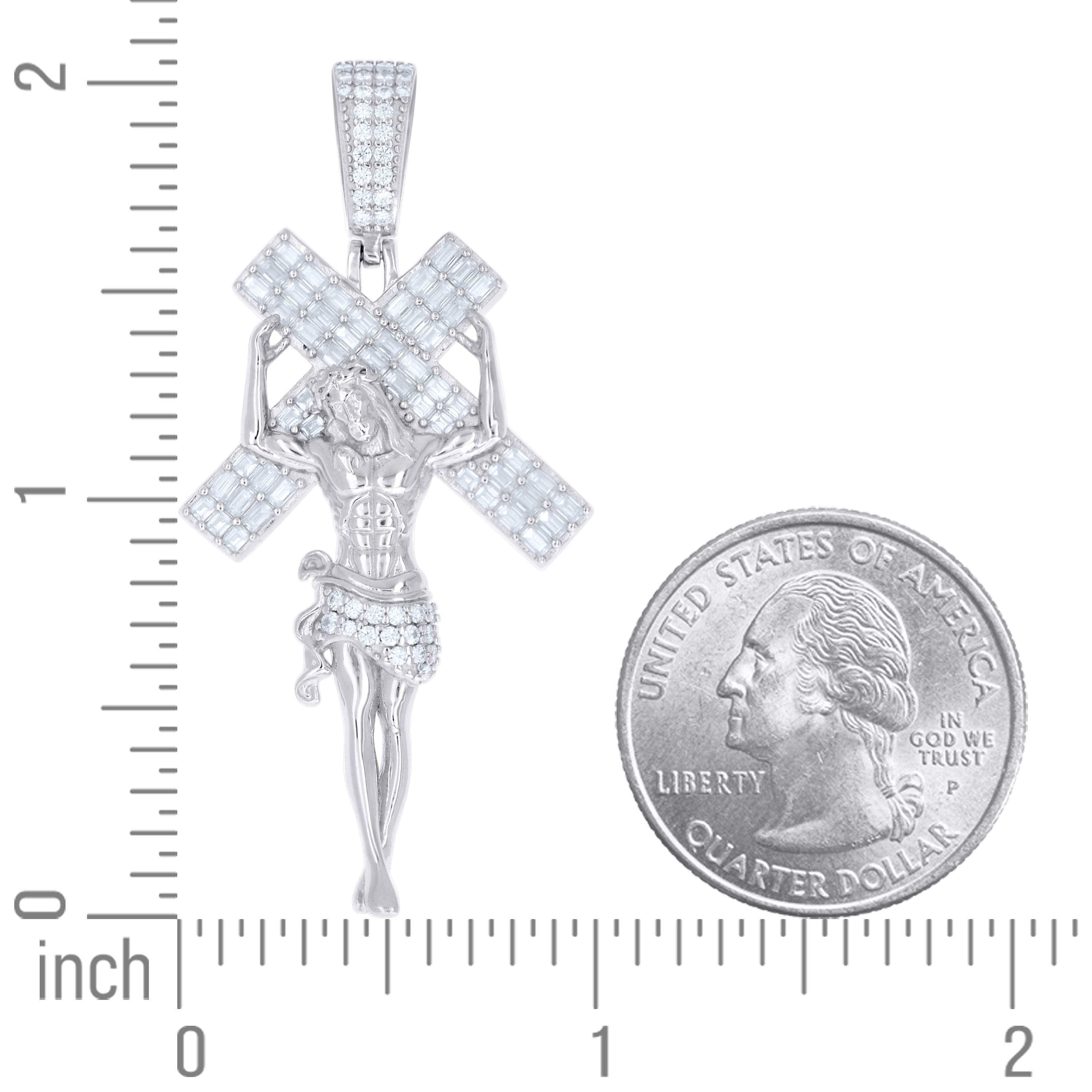 925 Sterling Silver Moissanite Pendant