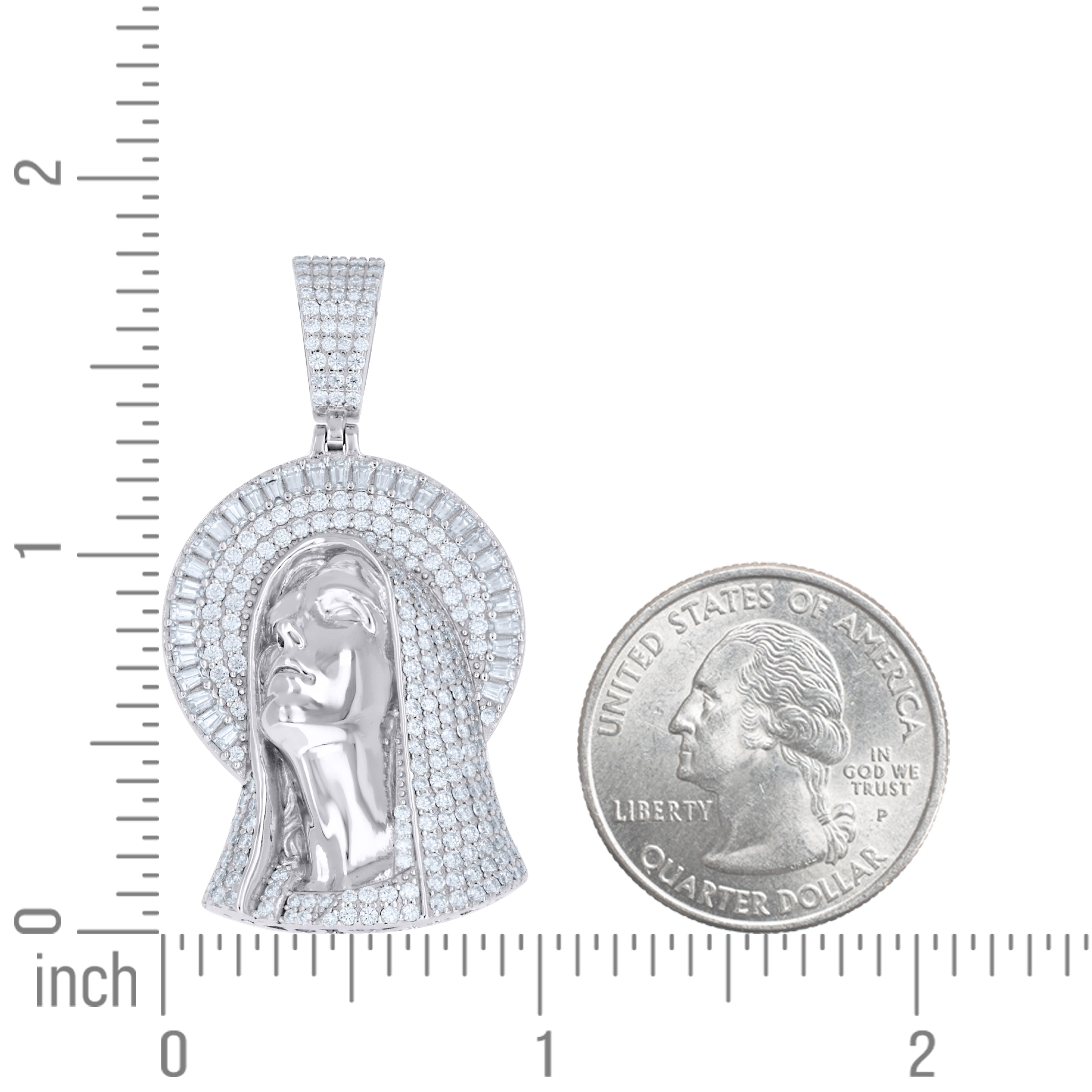 925 Sterling Silver Moissanite Pendant