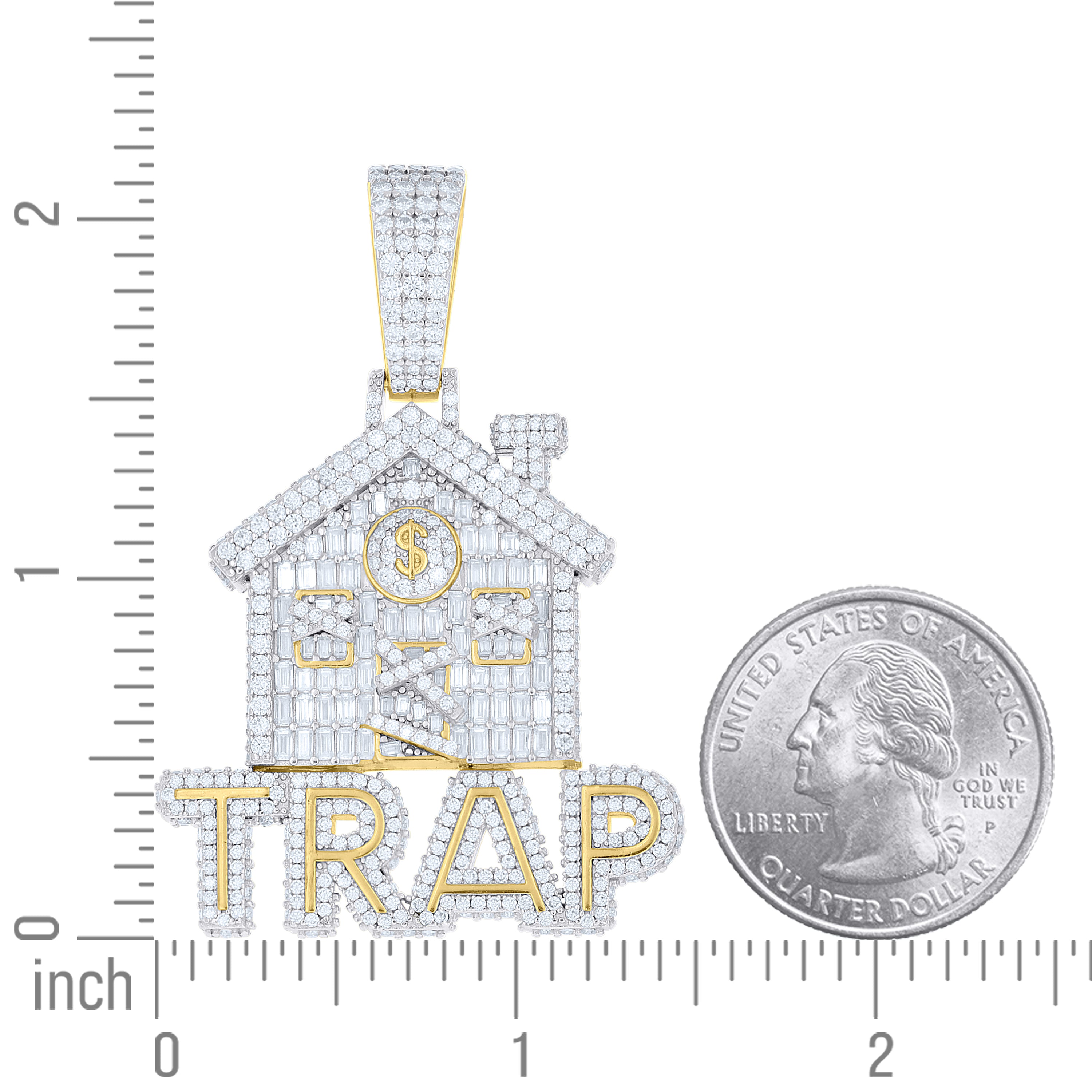 925 Sterling Silver Moissanite Pendant