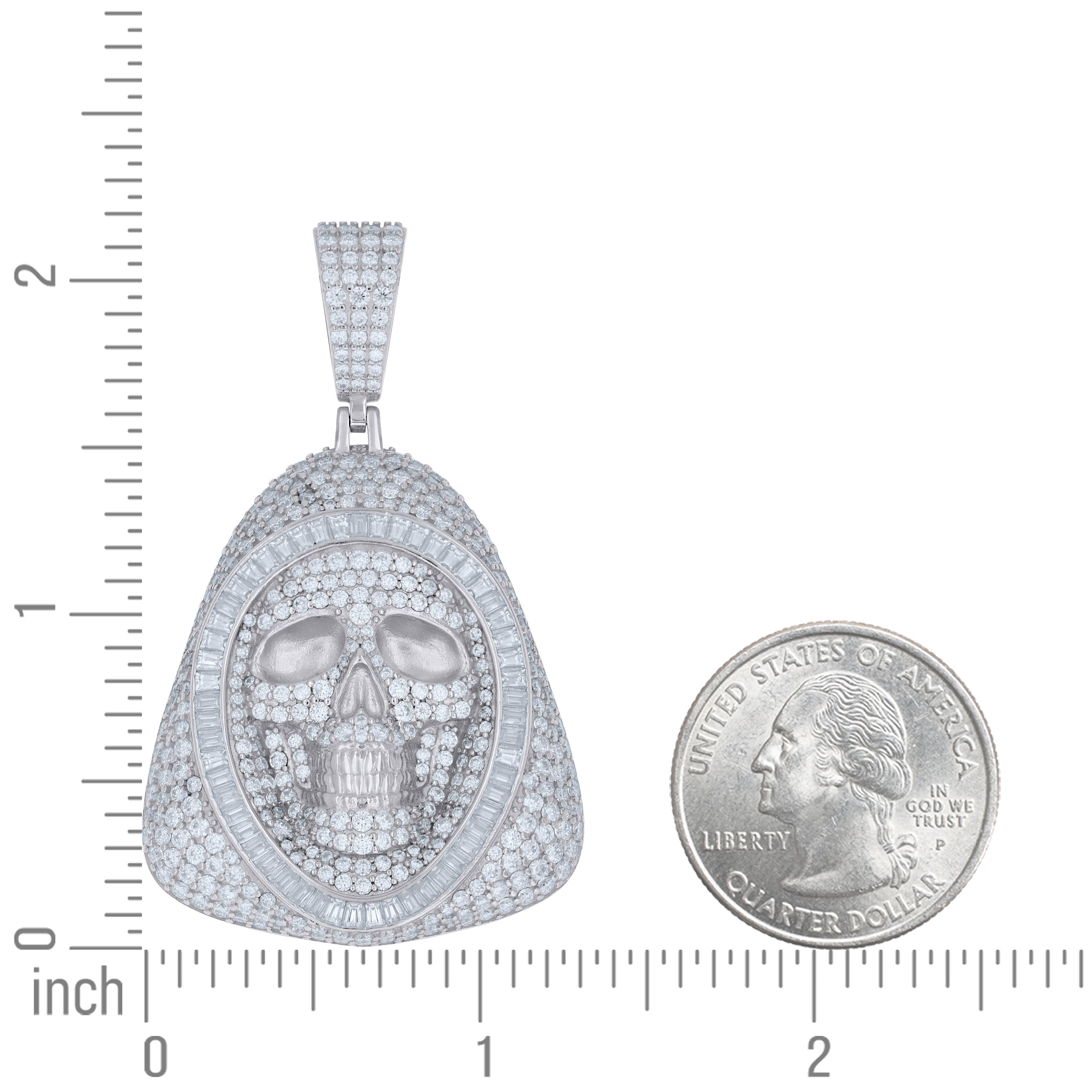 925 Sterling Silver Moissanite Pendant
