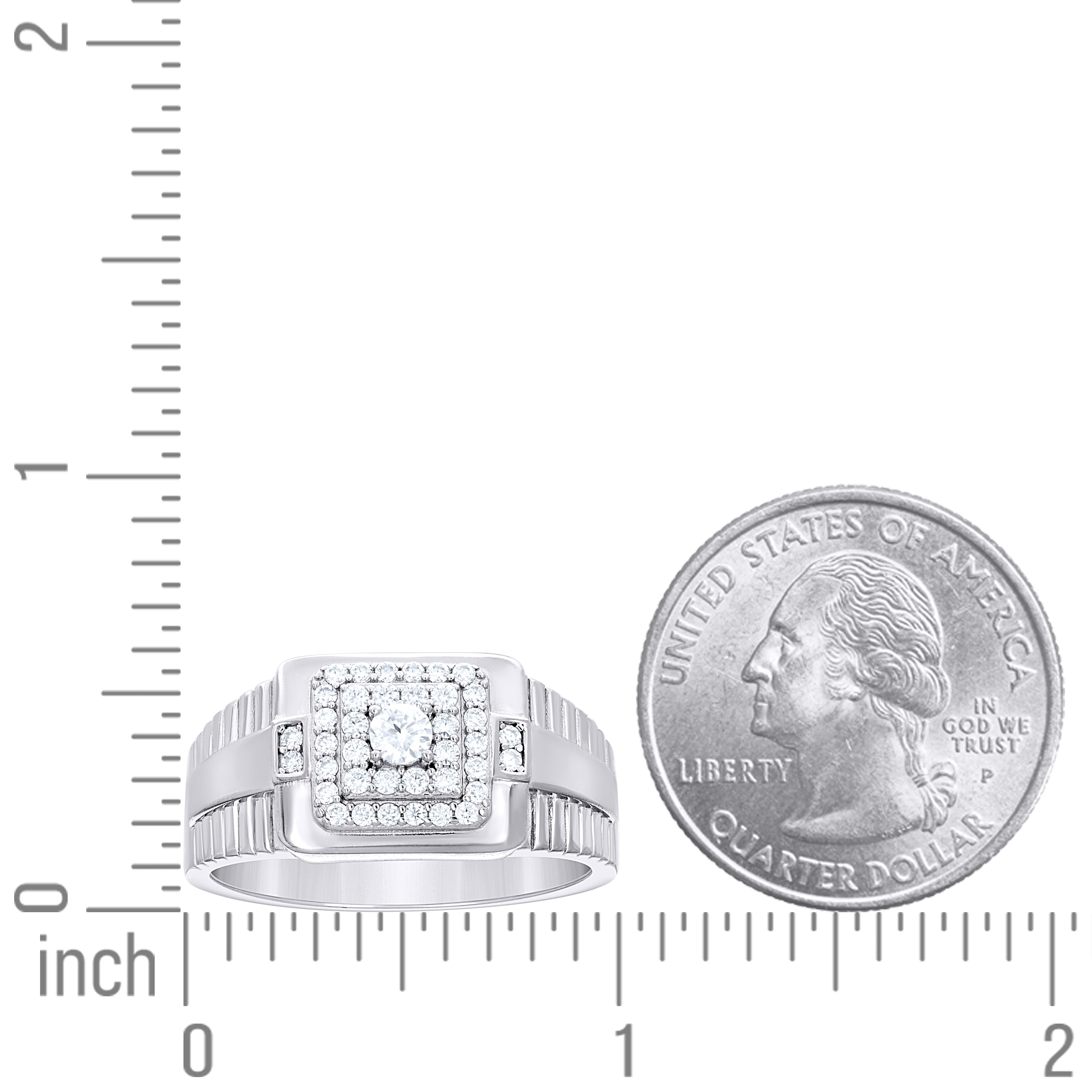 925 Sterling Silver Moissanite Ring