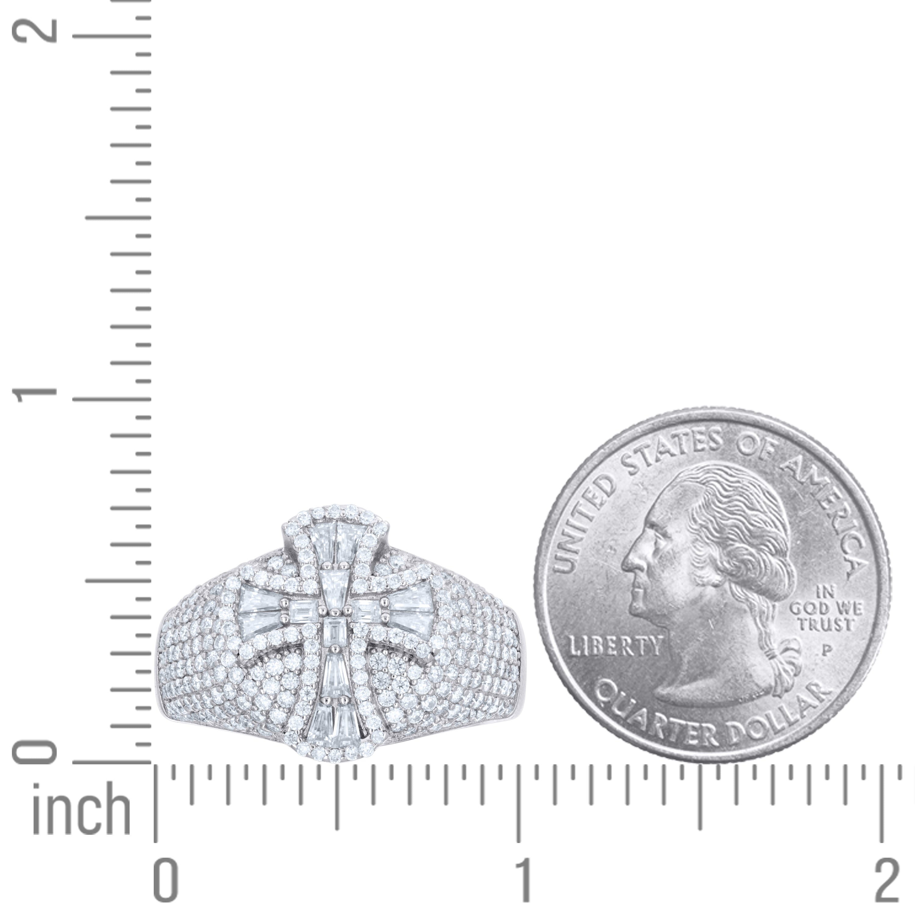 925 Sterling Silver Moissanite Ring S8-S12