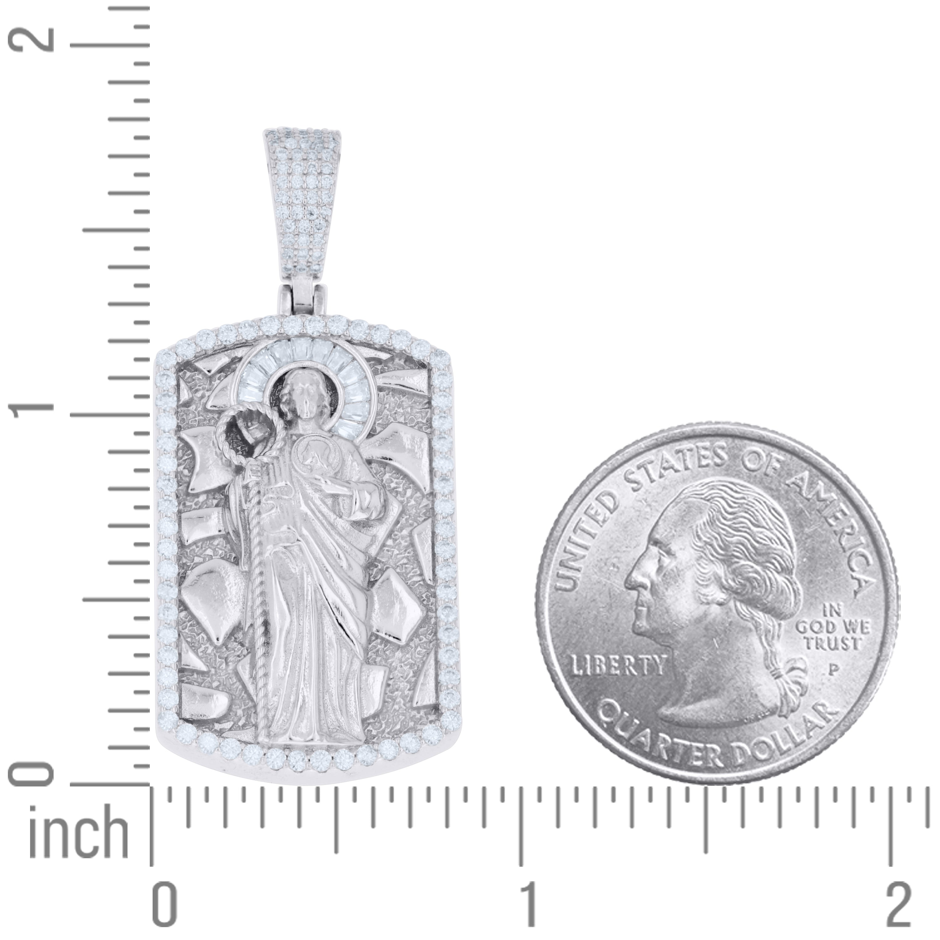925 Sterling Silver Moissanite Pendant