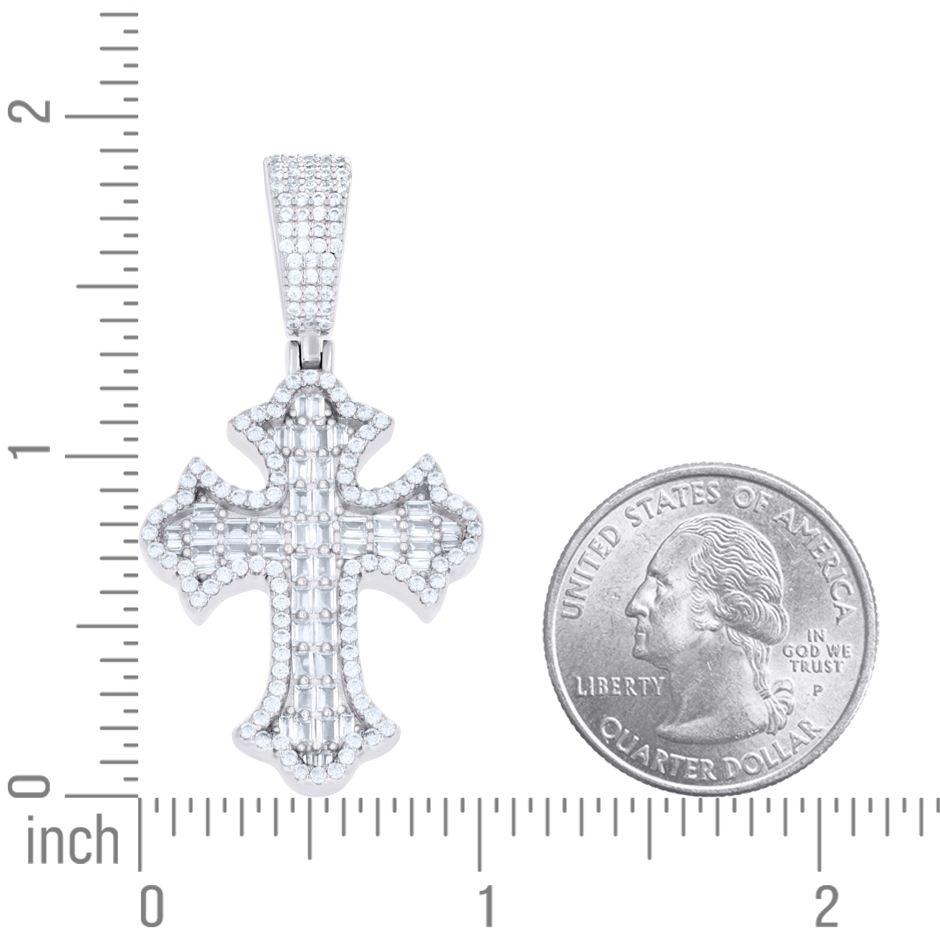 925 Sterling Silver Moissanite Pendant