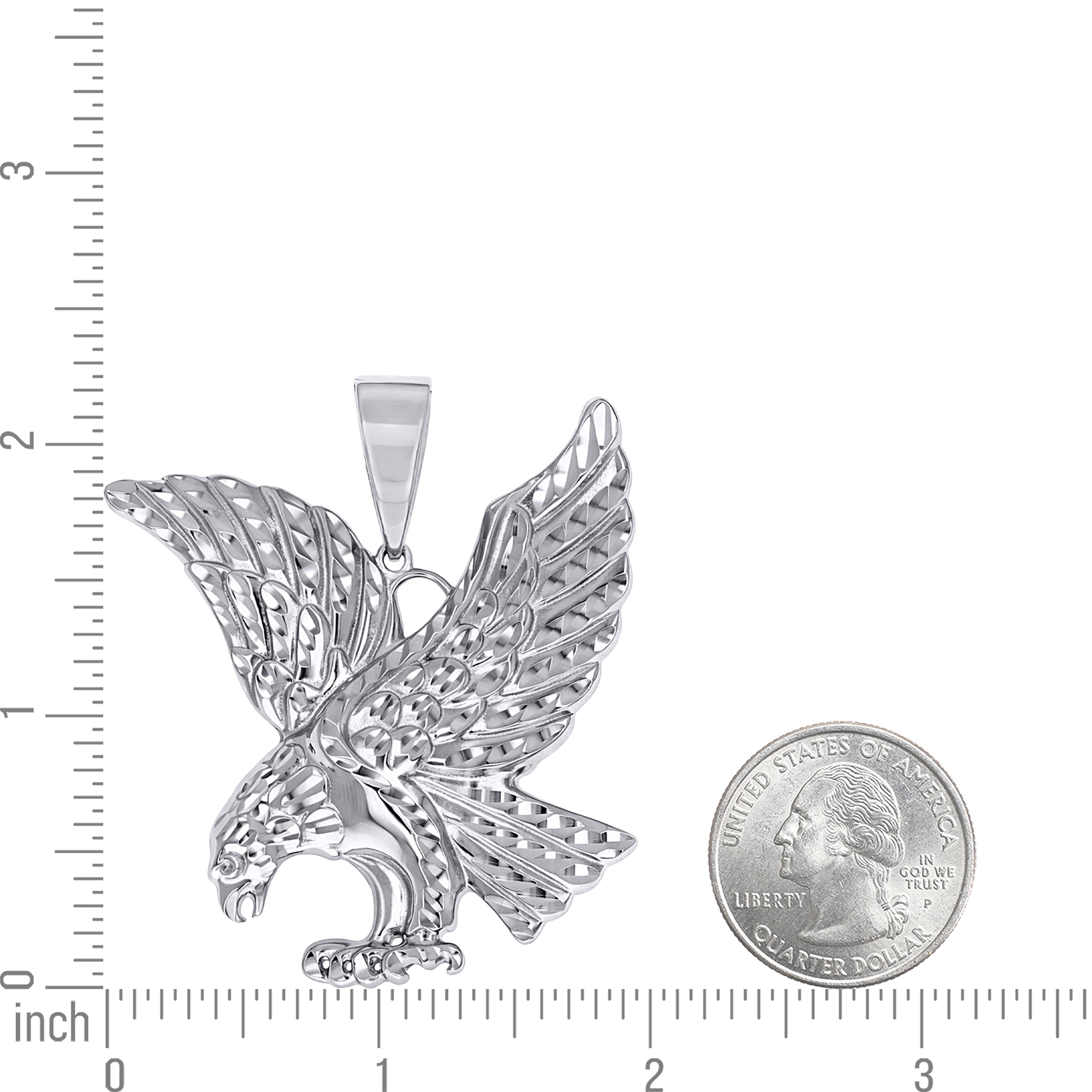 925 Sterling Silver Unisex Eagle Fashion Charm Pendant
